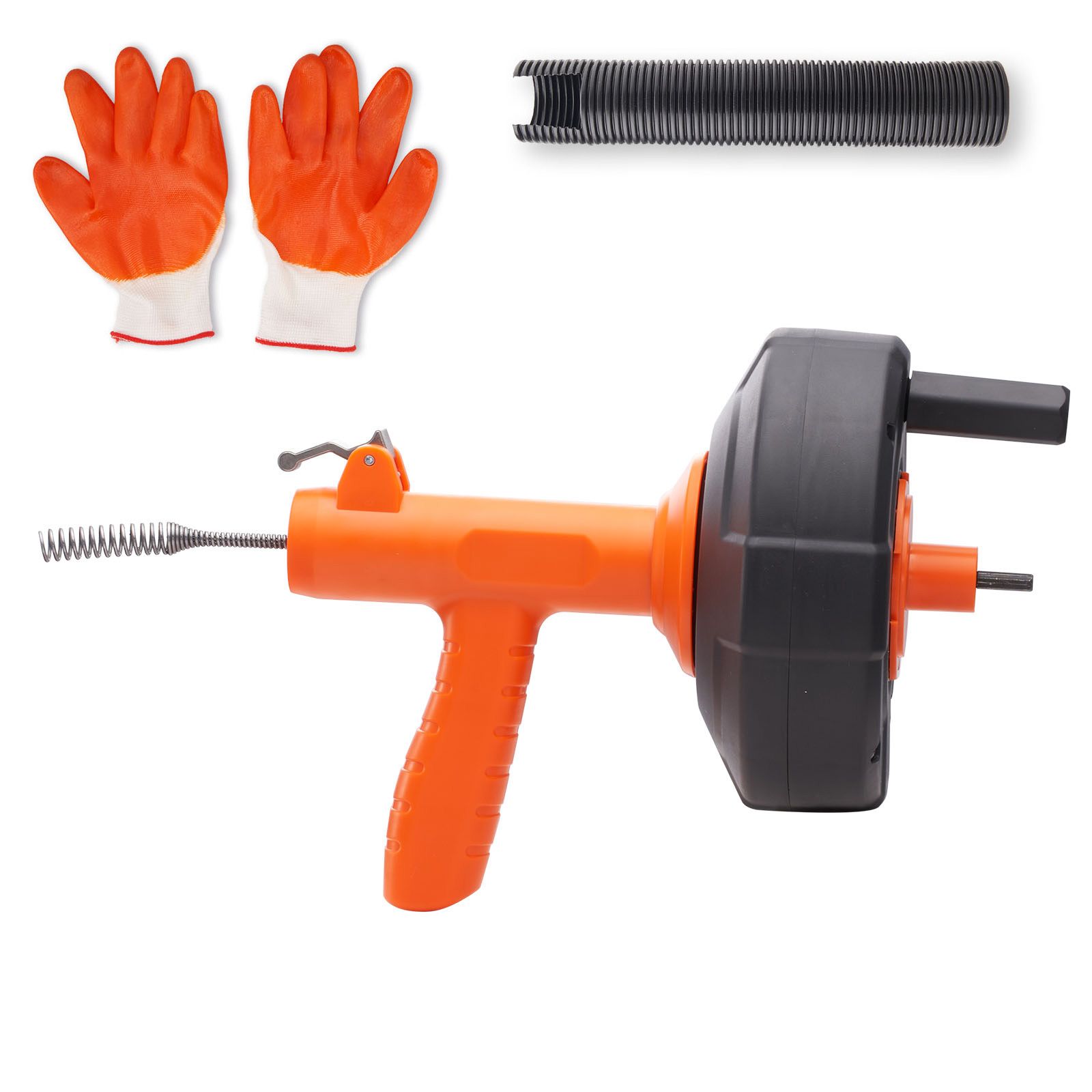762 Cm Abflussreiniger, Automatische Vorschubspirale, Mit Bohraufsatz Und Schutzhülle, Geeignet Für Küche, Bad, Waschbecken Und Dusche.