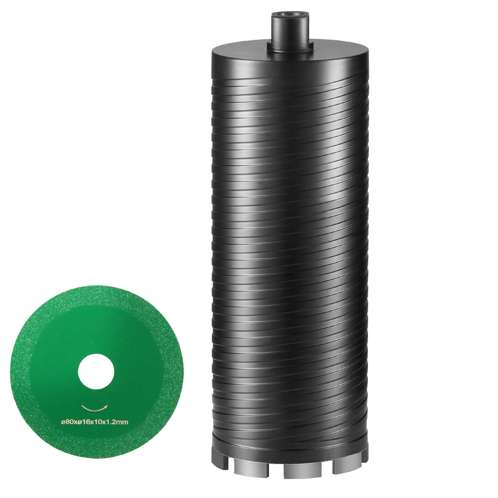 10,2 Cm Diamantkernbohrer, Nass-/trockenbohrer Für Ziegel Und Blocksteine, Mit Pilotadapter Und Sägeblatt, 24,1 Cm Bohrtiefe, 1,6-11 Innengewinde, Lasergeschweißt.