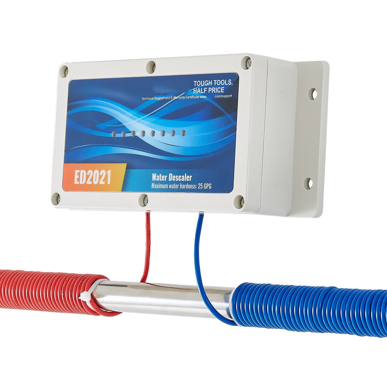 Elektronischer, Salzfreier Wasserenthärter Für Das Ganze Haus, Reduziert Kalkablagerungen In Den Rohren, Langlebig Für 10 Jahre.