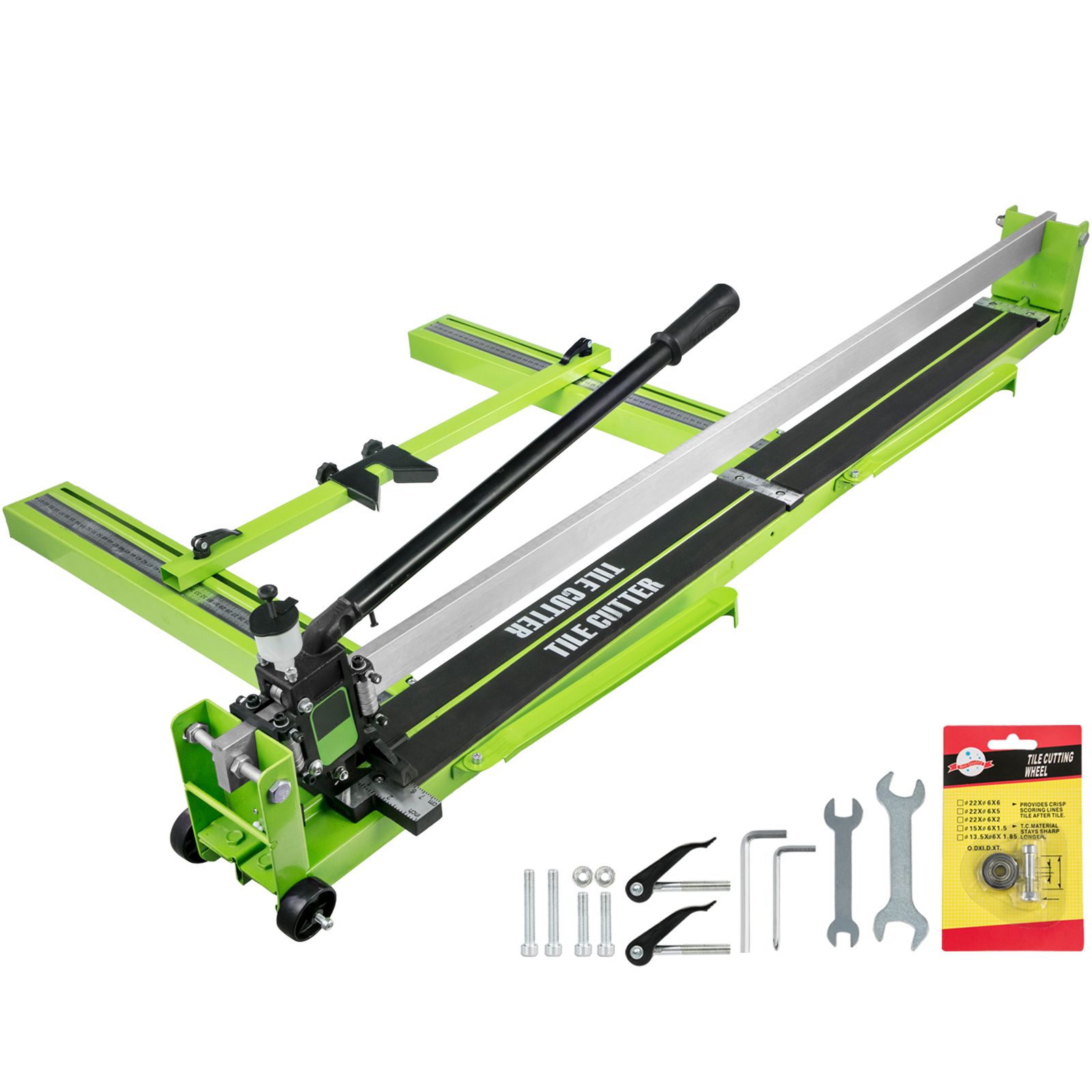 Manueller Fliesenschneider (47 Zoll), 1,4-zoll-schneidemaschine Für Keramik Und Porzellan, Mit Laserführung, Ganzstahlrahmen Und Ersatzschneidrädern.