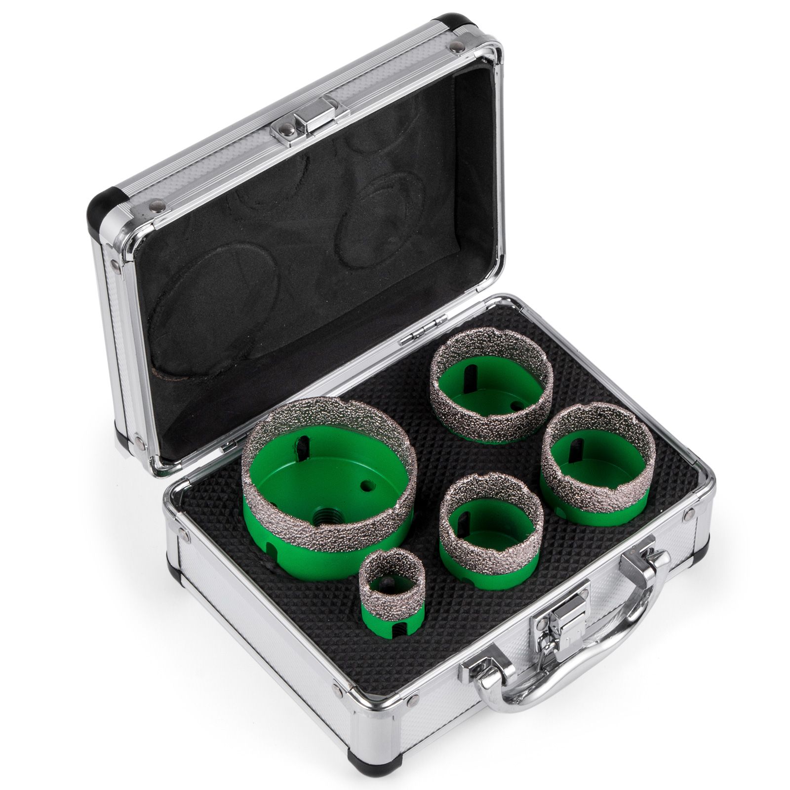5-teiliges Diamantkernbohrer-set, 22/35/40/50/65 Mm, M14-gewinde, Für Granit Und Keramik