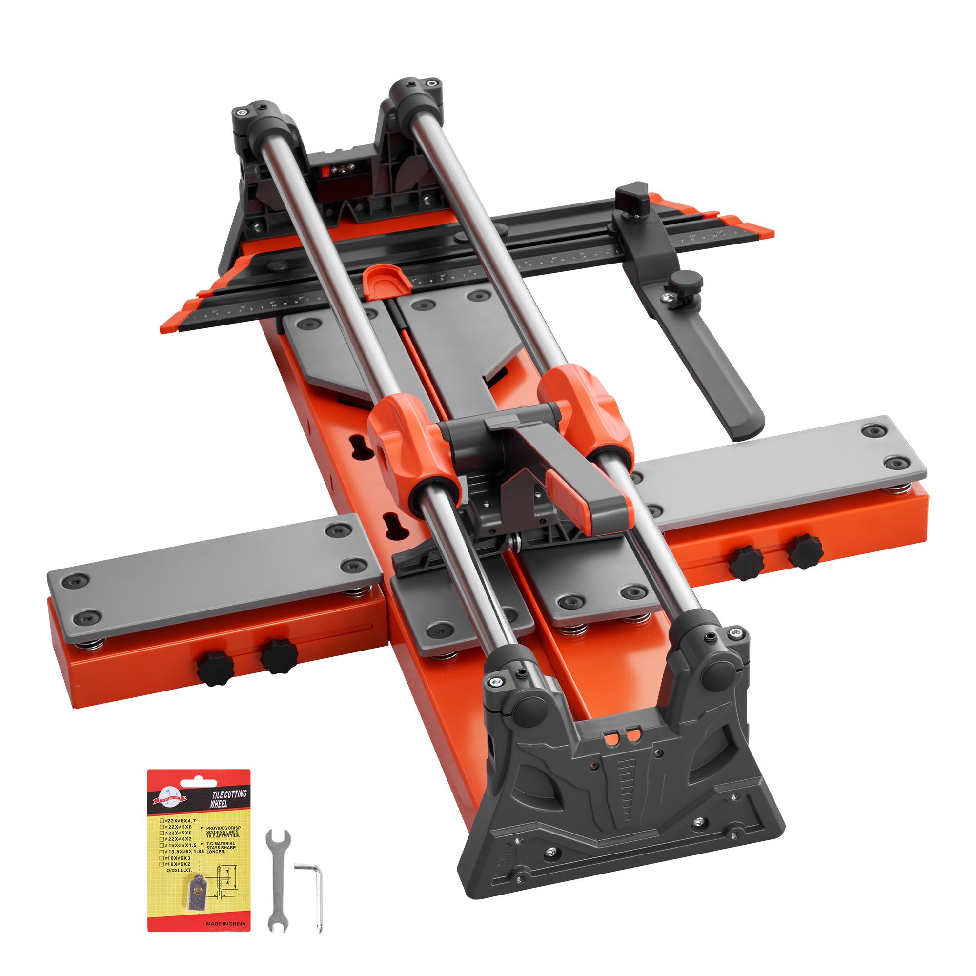 Manueller Fliesenschneider 600 Mm, Verbesserter Gleitkopf Mit Federbasis, Winkelführung, Hartmetallscheibe, Ausrichthilfe, Für Professionelle Heimwerker, Boden- Und Wandfliesen.