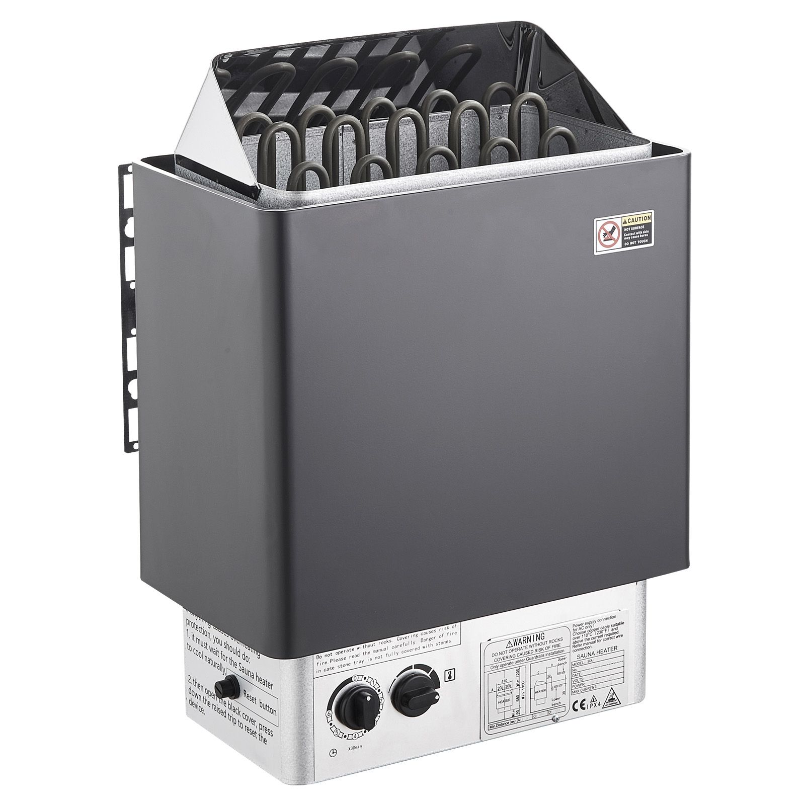 Elektrischer Saunaofen 8 Kw, 400 V 3n, 3-stunden-timer, Integrierte Steuerung, Für 8-12 M³, Für Den Privaten Oder Gewerblichen Gebrauch (hotel, Spa), Max. Temperatur 110 °c.