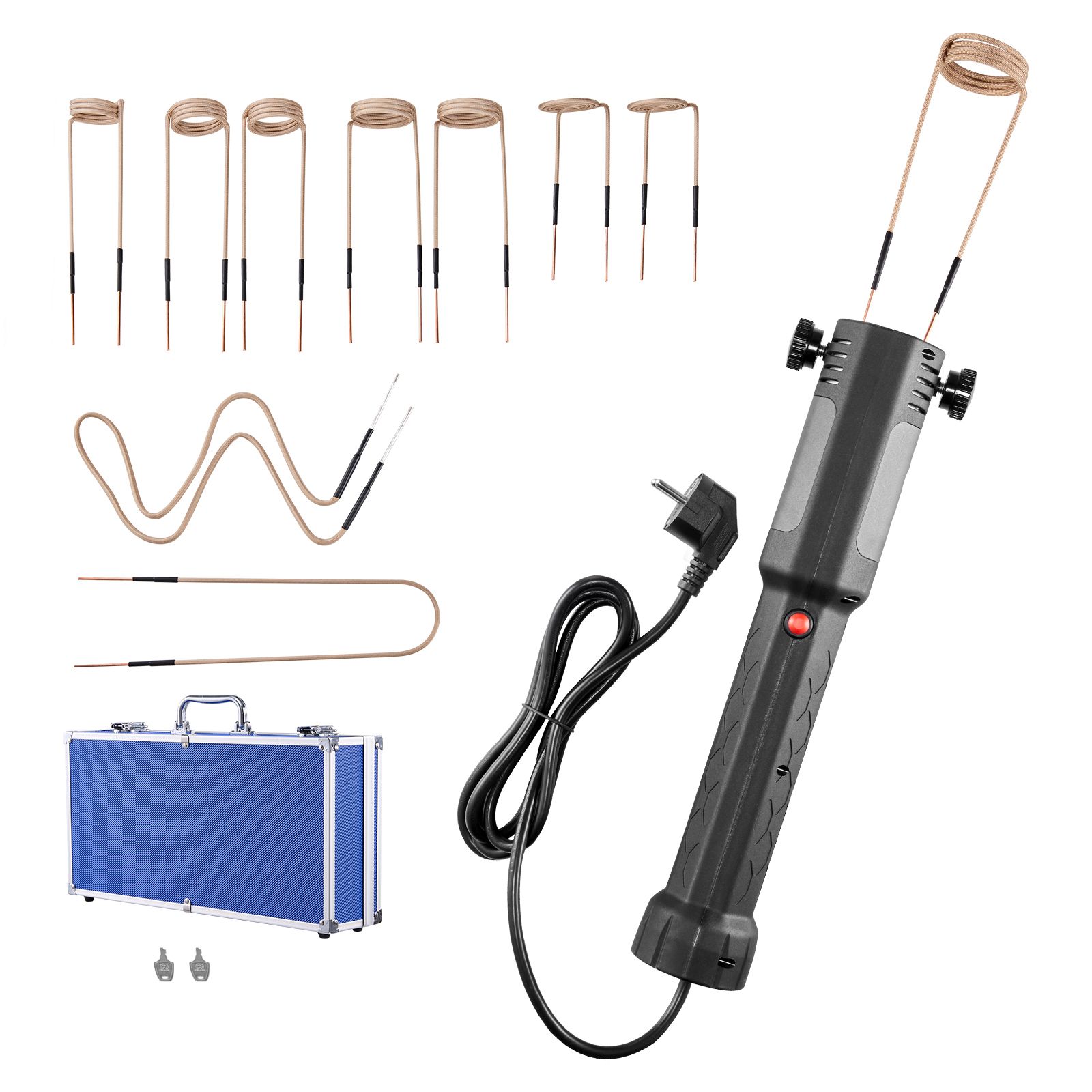 1100w 230v Induktions-schraubenabisolierer, Tragbares Werkzeug Zum Lösen Verrosteter Muttern, Mini-heizgerät Für Die Kfz-reparatur, Mit 10 Spulen Und Koffer.
