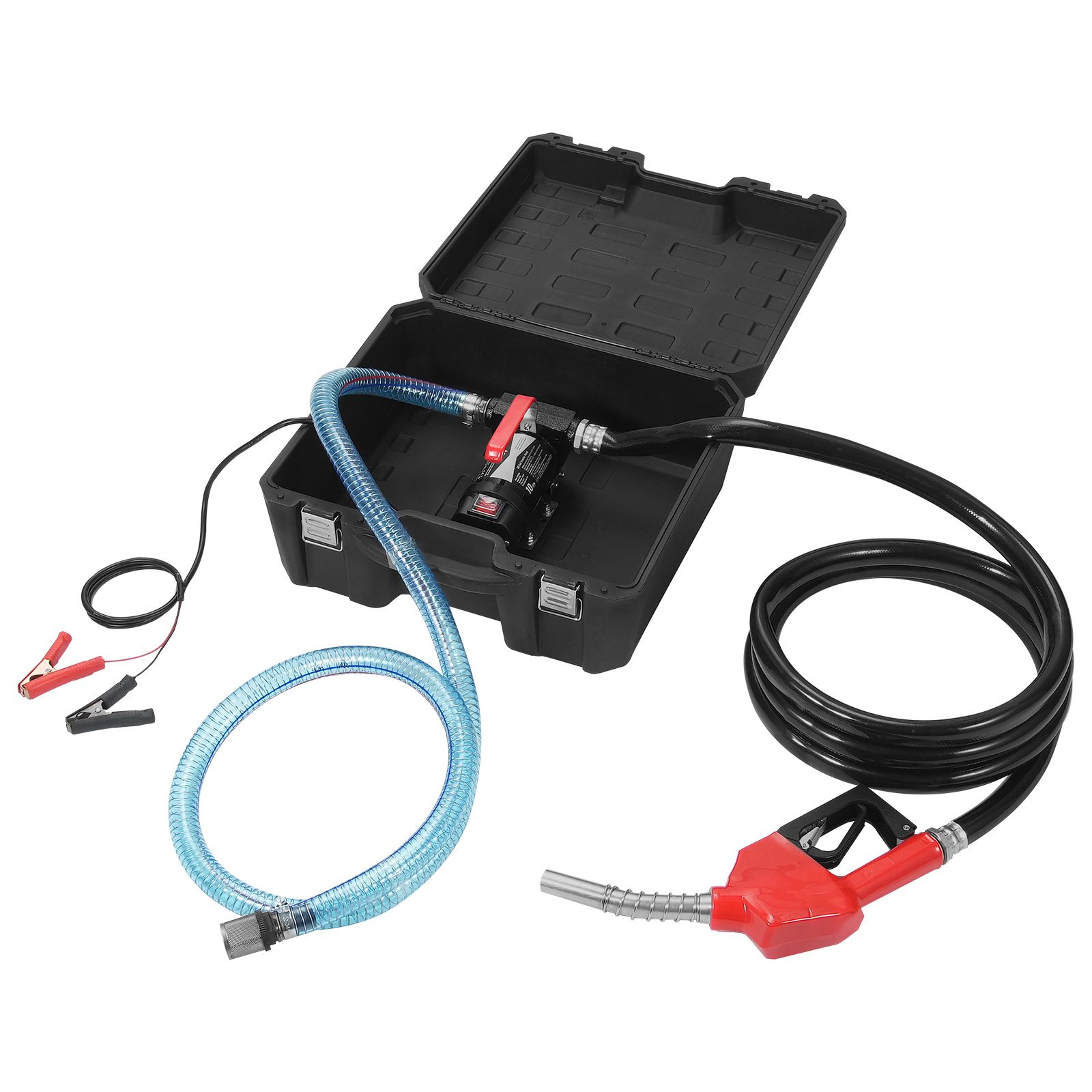 12v Dc 38 L/min, 186w Kraftstoffförderpumpe Mit Automatischer Abschaltung Und Langem Flexiblem Schlauch Für Diesel Und Heizöl.