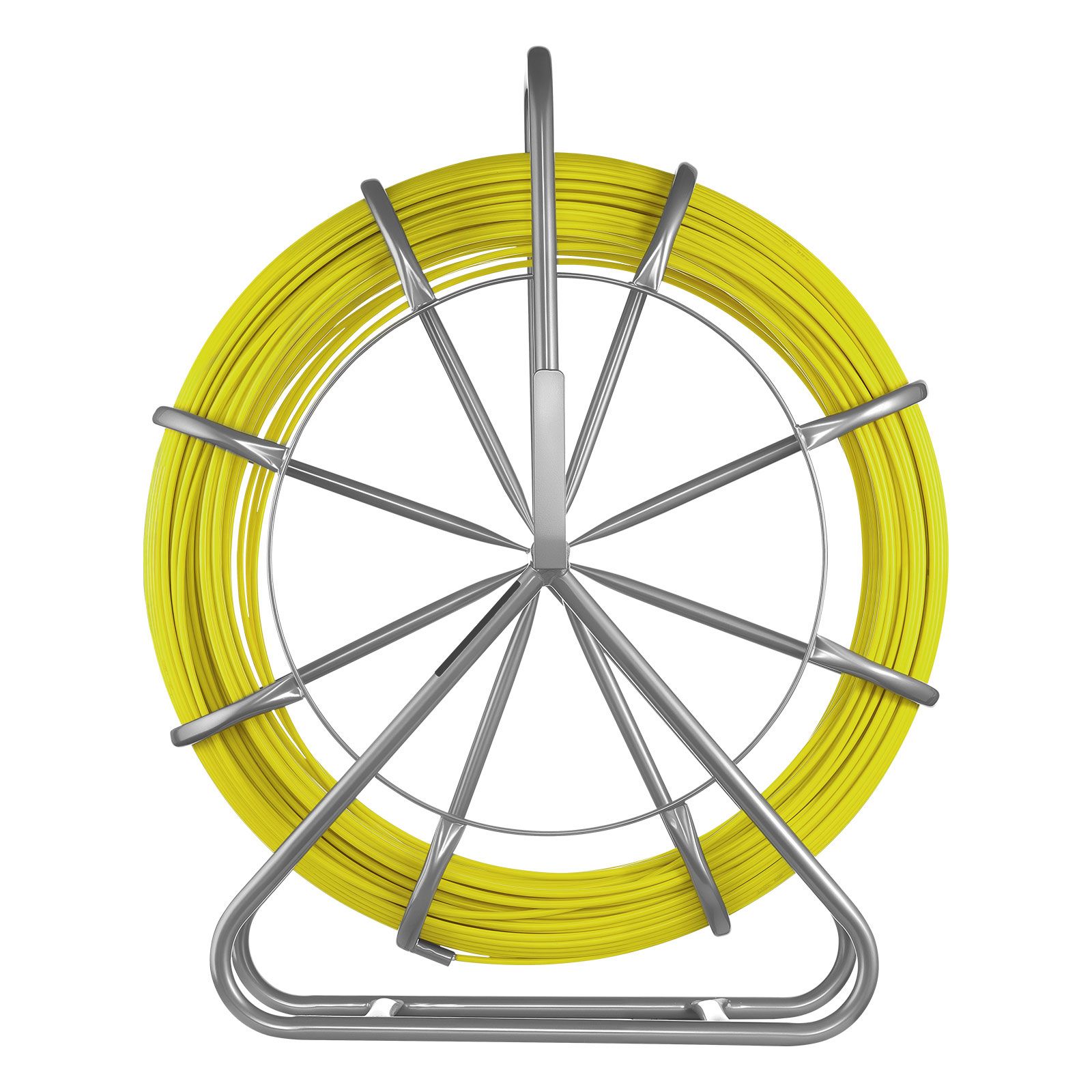 Glasfaserkabelmast, 152 M, 6,3 Mm, Mit Halterung Und Verriegelung, Nichtleitend, Zum Einziehen Von Drähten In Wänden, Böden Und Elektrischen Leitungen.
