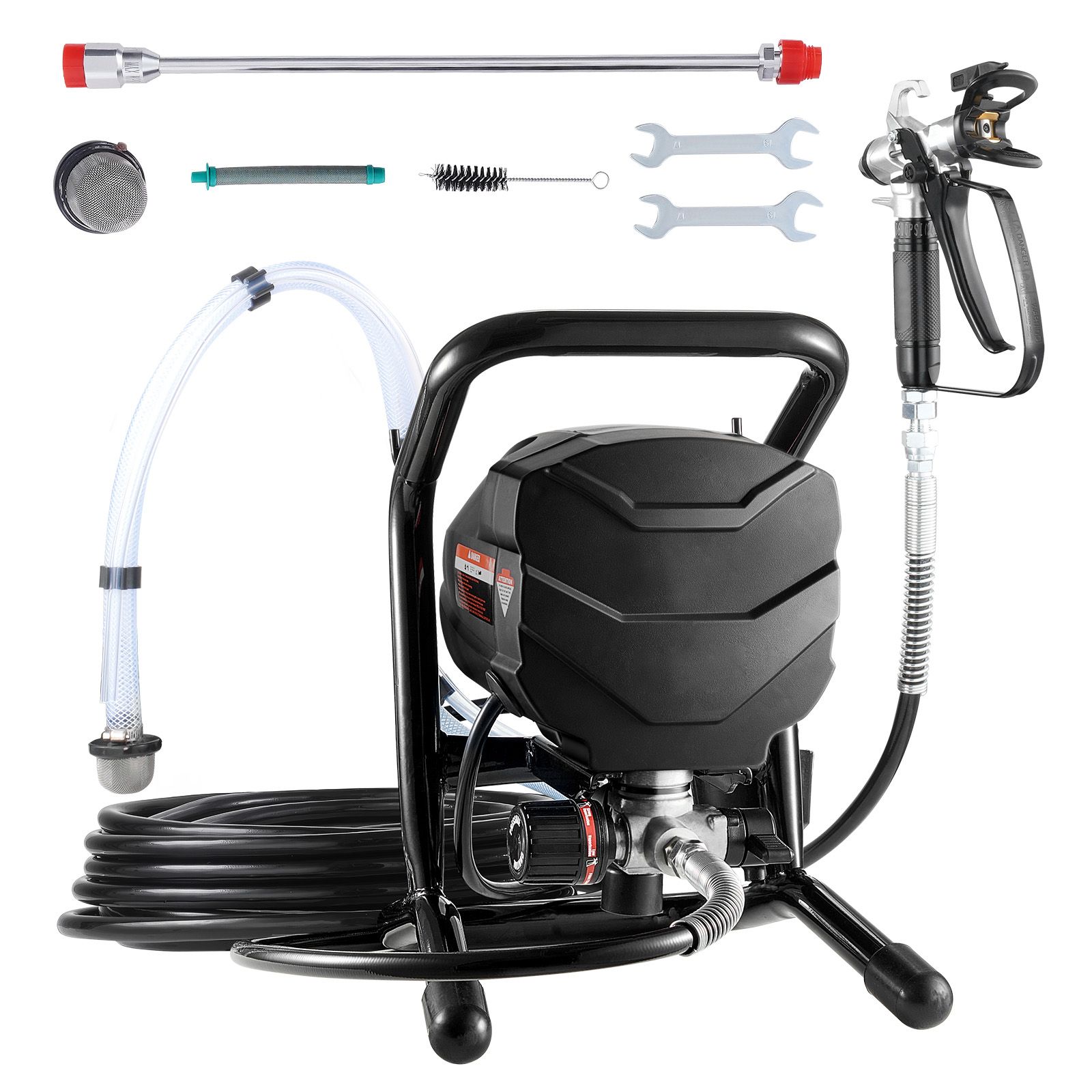 650w, 3000psi Airless-farbpistole, Effizient Und Vielseitig, Mit Verlängerungs- Und Reinigungsset Für Möbel, Zäune, Innen- Und Außeneinsatz.