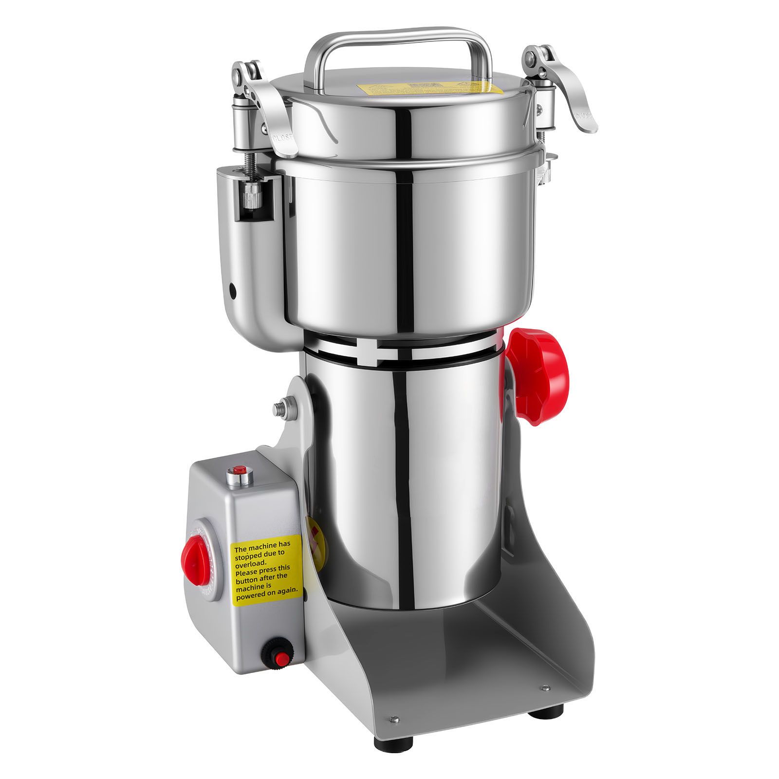 Elektrische Getreidemühle (800 G), Gewürzmühle Für Den Gewerblichen Einsatz, 2100 W, Edelstahl-pulverisierer, Für Getreide, Kaffee, Mais Und Pfeffer, Ausgewogener Mahlgrad