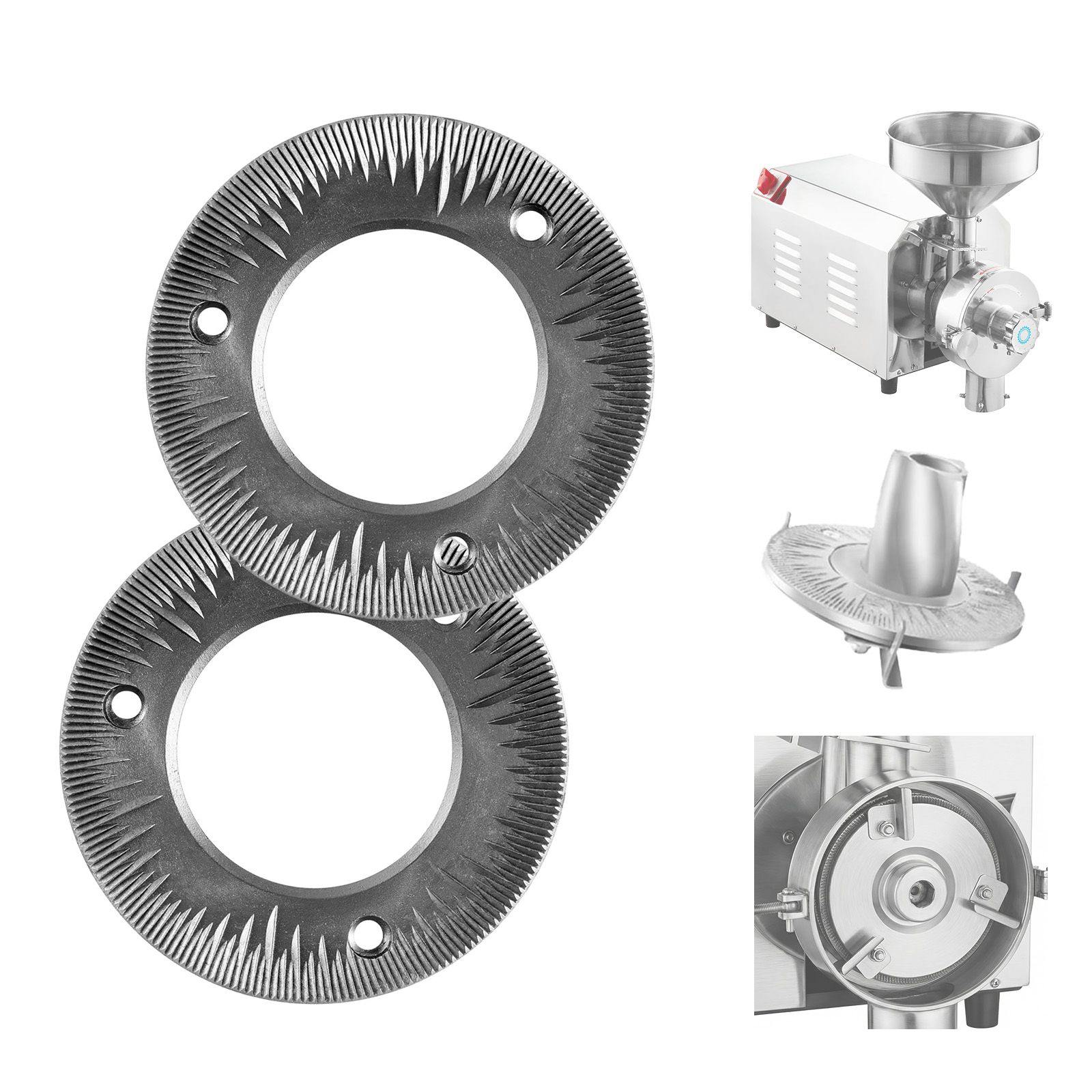 Ersatzmahlscheiben Für Elektrische Mühlen Hn-2200 Und Hn-3000, 2 Stück Aus Gusseisen, Für Mais Und Gewürze, Trockenmahlung.