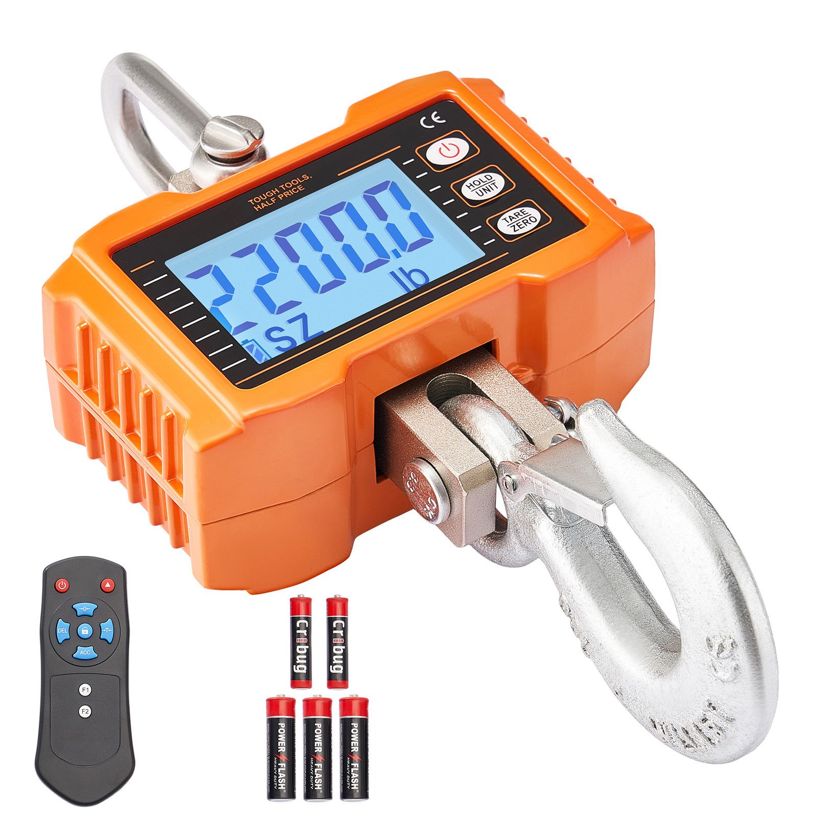 Elektronische Hebewaage 1000 Kg, Industrielle Präzision, Fernbedienung Inklusive, Aluminiumgehäuse, Lcd-bildschirm, Für Den Einsatz Auf Baustellen Und In Werkstätten.
