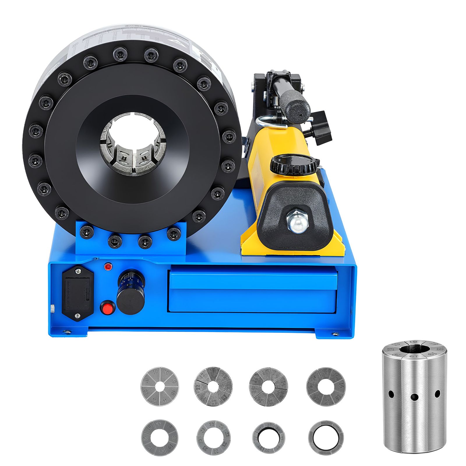 Manuelle Hydraulische Rohrbiegemaschine Für Hochdruckrohre, Mit 8 Backen Und Einem Crimpbereich Von 6-28 Mm, Geeignet Für Öl-, Gas-, Wasser-, Kfz-klimaanlagen- Und Kabelleitungen.