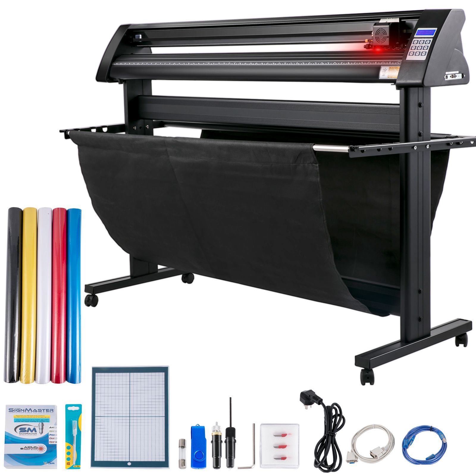 1350 Mm Vinylschneider, Led-plotter, Integriertes Halbautomatisches Optisches Auge, Signmaster Windows-kompatibel, Mit Ständer.