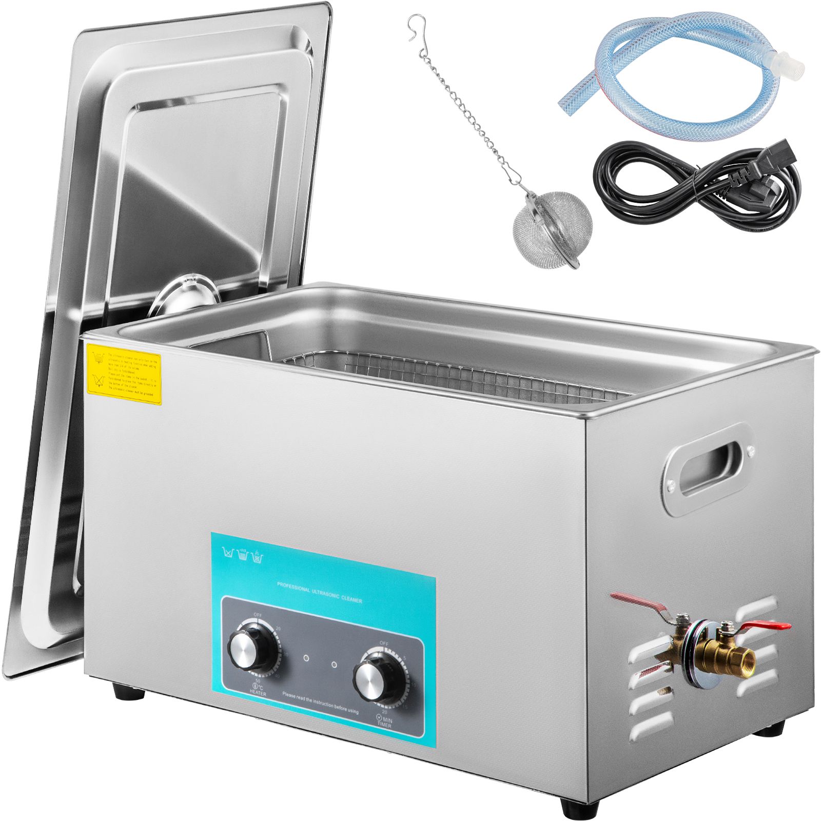 30-liter-ultraschallreiniger Mit Heizung Und Timer Für Schmuck, Brillen, Ringe, Zahnprothesen Und Musikinstrumente