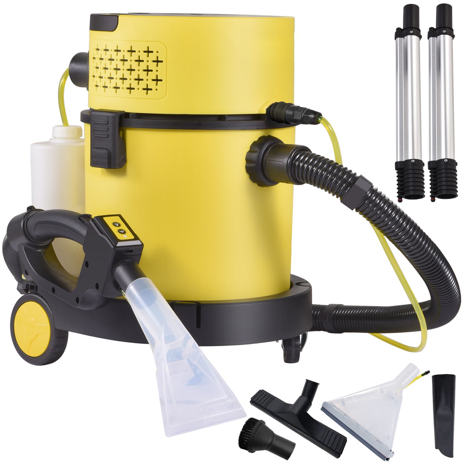 20,1-liter-nass- Und Trockensauger, 2 Ps, 4-in-1-gerät Mit Gebläse Und Sprühfunktion, Fernbedienung, Hepa-filter Und Schwamm, 5 Bürsten Für Haus Und Auto