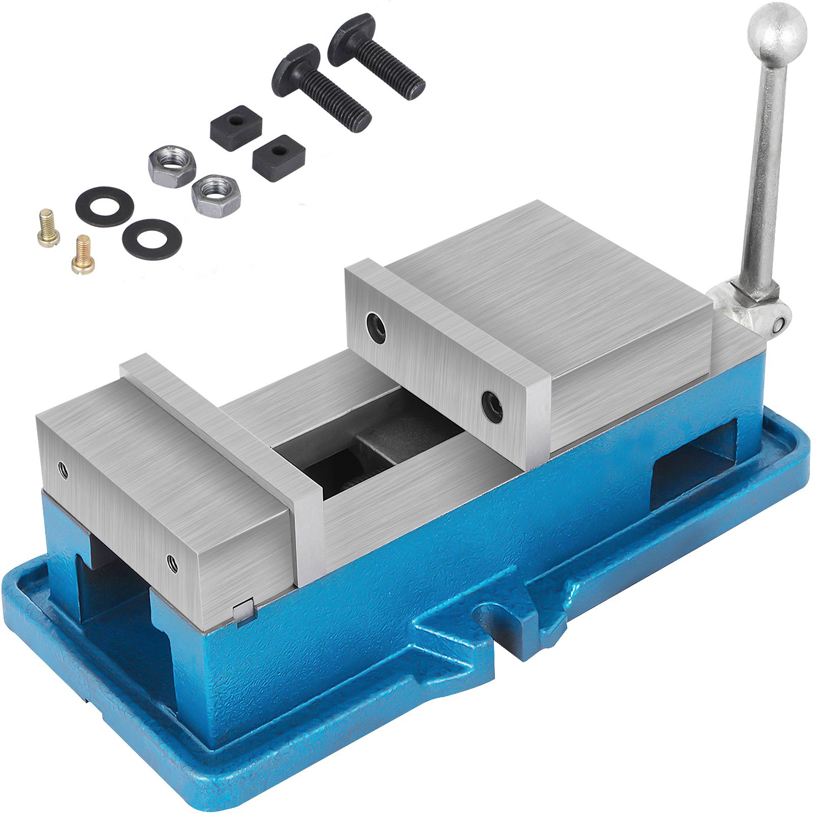Super-lock 5"-schraubstock Für Nc/cnc-maschinen, Hohe Präzision, 125 Mm, 24 Kn Kraft, Tischmontage.