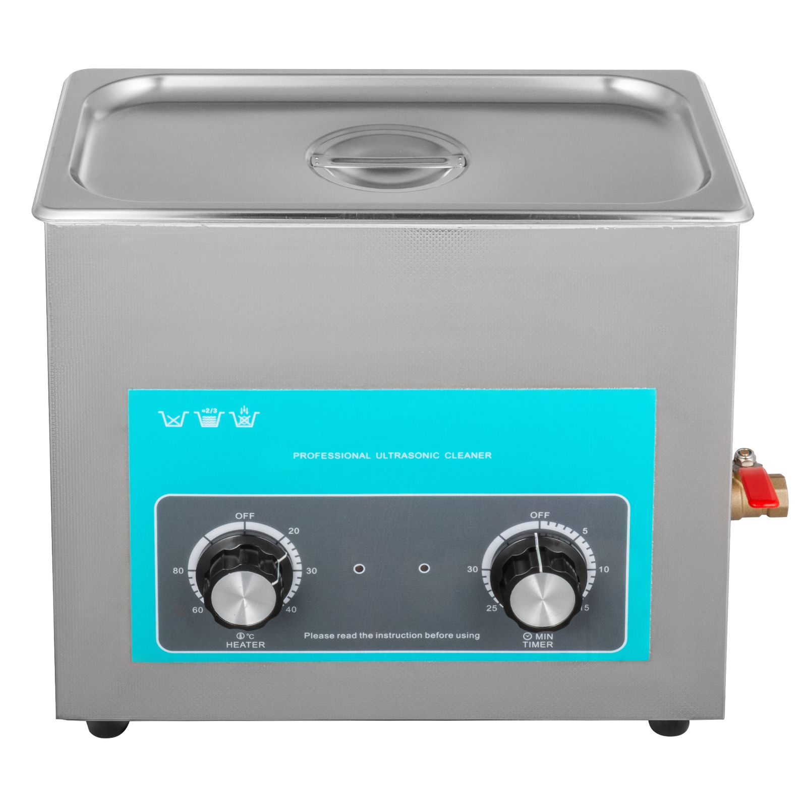 6-liter-ultraschallreiniger, Edelstahl 304, Druckknopfsteuerung, Mit Heizung Und Timer Für Schmuck, Uhren, Brillen, Leiterplatten, Zahnprothesen, Kleinteile Und Zahnärztliche Instrumente