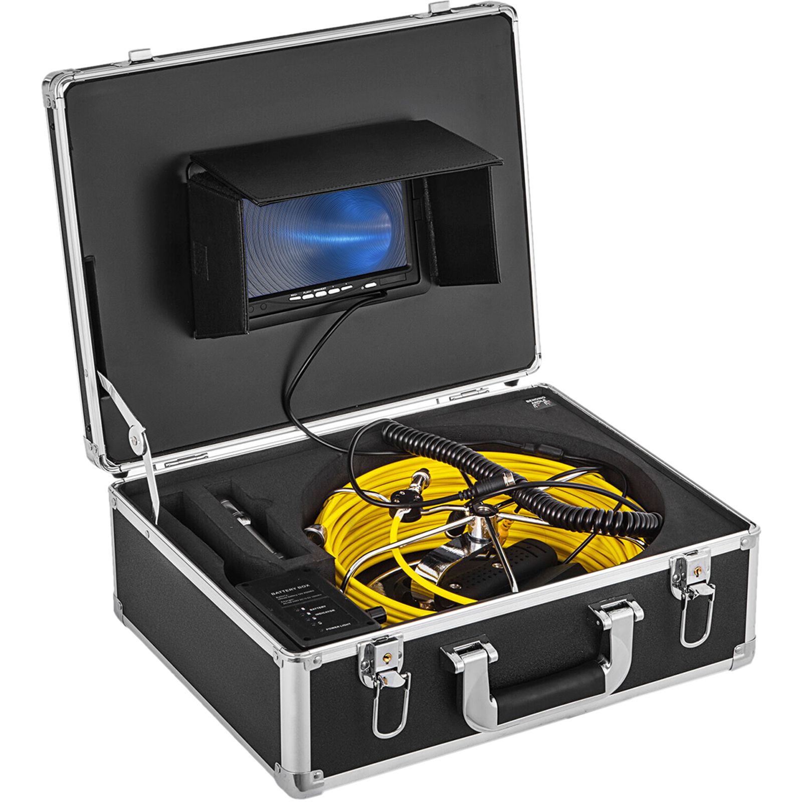 30-meter-rohrinspektionskamera Mit 7-zoll-hd-monitor, Dvr-recorder Und 8-gb-karte, Ideal Zur Inspektion Von Rohren Und Abflüssen.