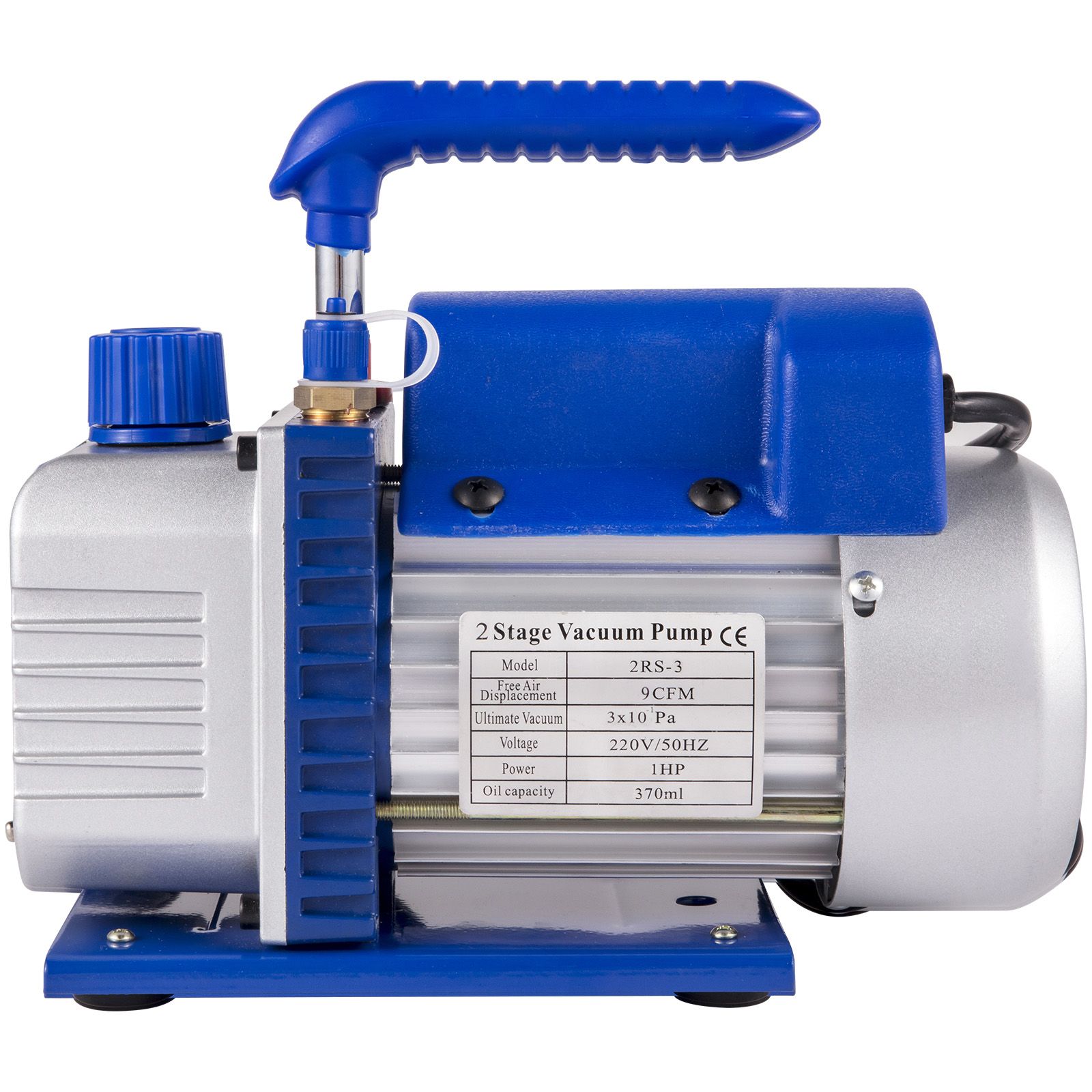 Vakuumpumpe Für Klimaanlagen 370 Ml, 533 L/min (9 Cfm), 746 W (1 Ps), Ideal Für Entgasung Und Vakuumkammer.