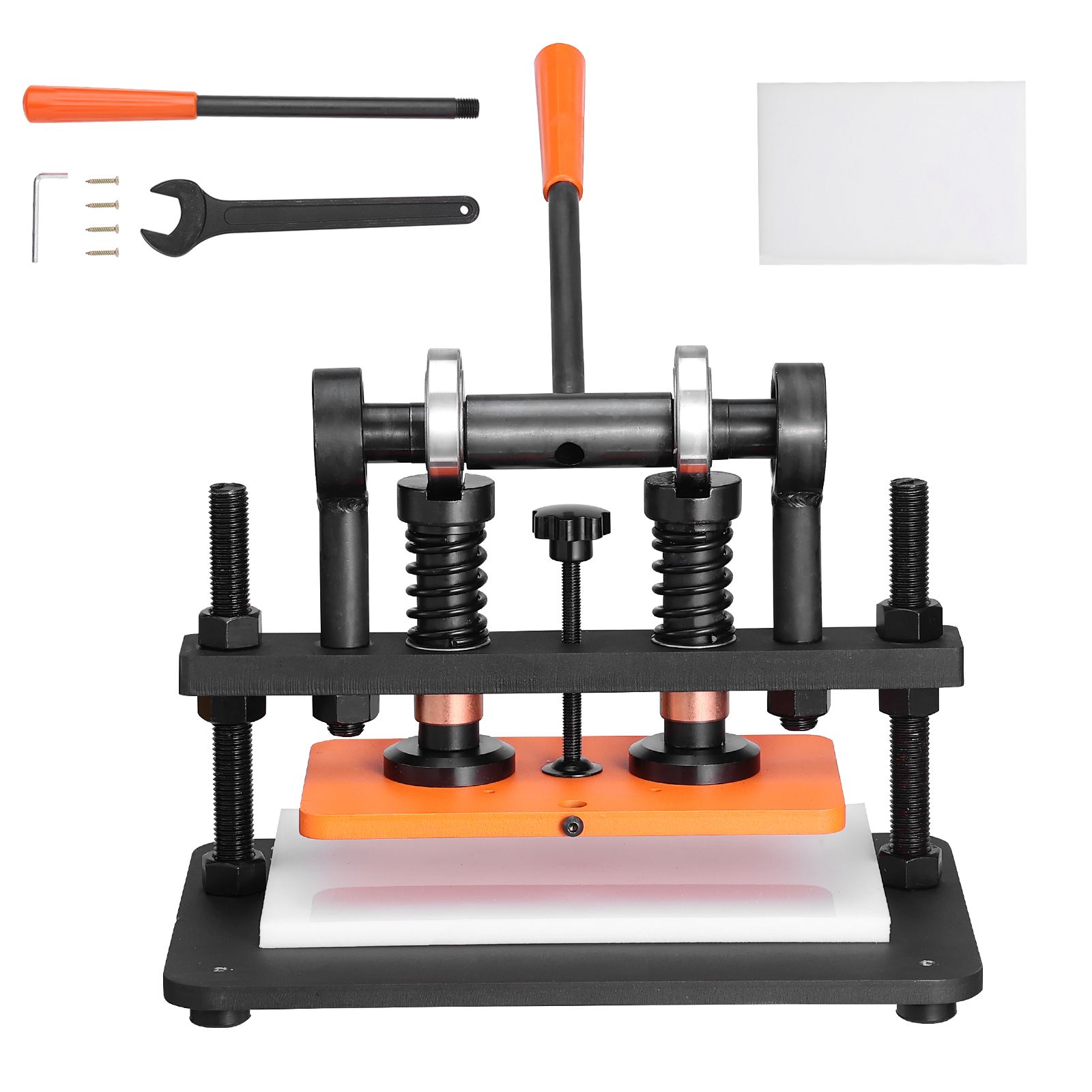 Lederschneidemaschine, Prägeplatte 25,9 X 15 Cm, Manueller Schnitt, Druckhub 1,2 Cm, Doppelführung, Für Verschiedene Materialien.