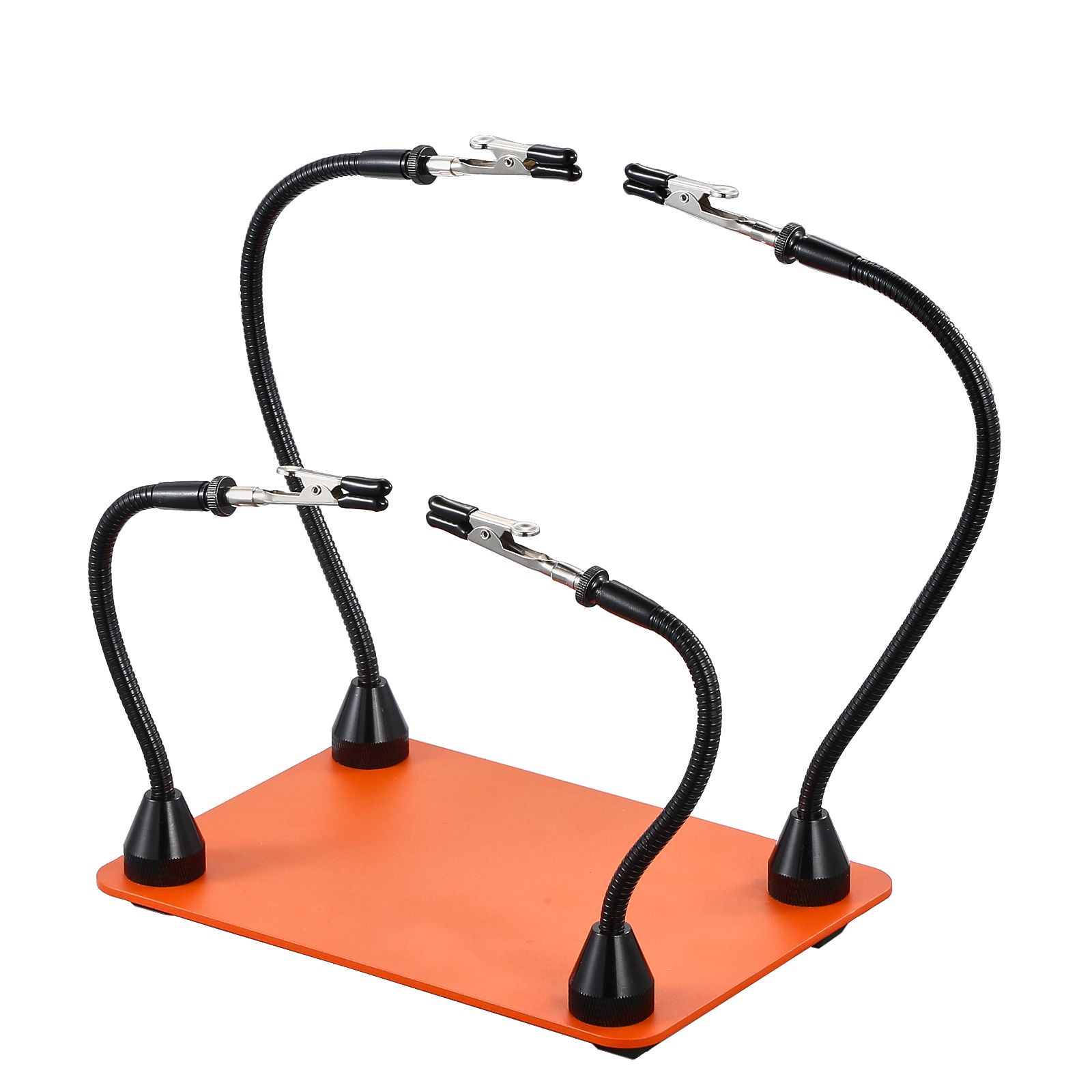 Magnetische Handlötstation, 4 Flexible Arme, Krokodilklemmen, Schwerer, Rutschfester Stahlsockel, Für Elektronikreparaturen, Heimwerkerprojekte Und Kreative Hobbys.