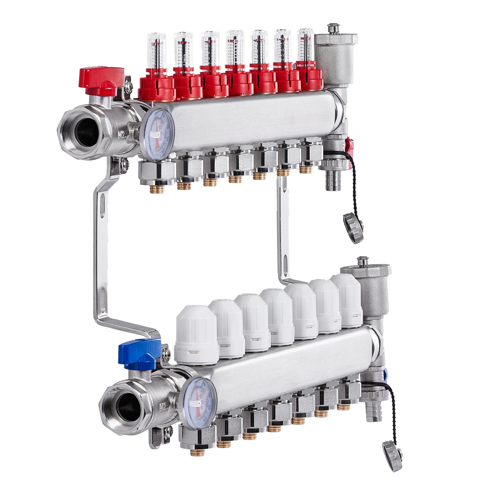 7-wege-strahlungswärmeverteiler 1,27 Cm Für Pex-rohre, Fußbodenheizungsset.