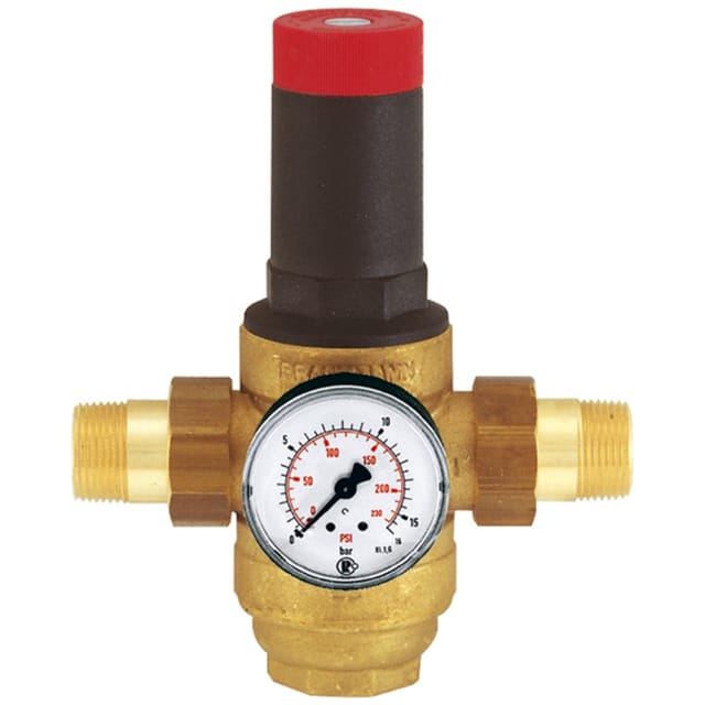 Druckregler für Trinkwasser, DVGW nicht notwendig, R 1/2", 1,5 - 12 bar