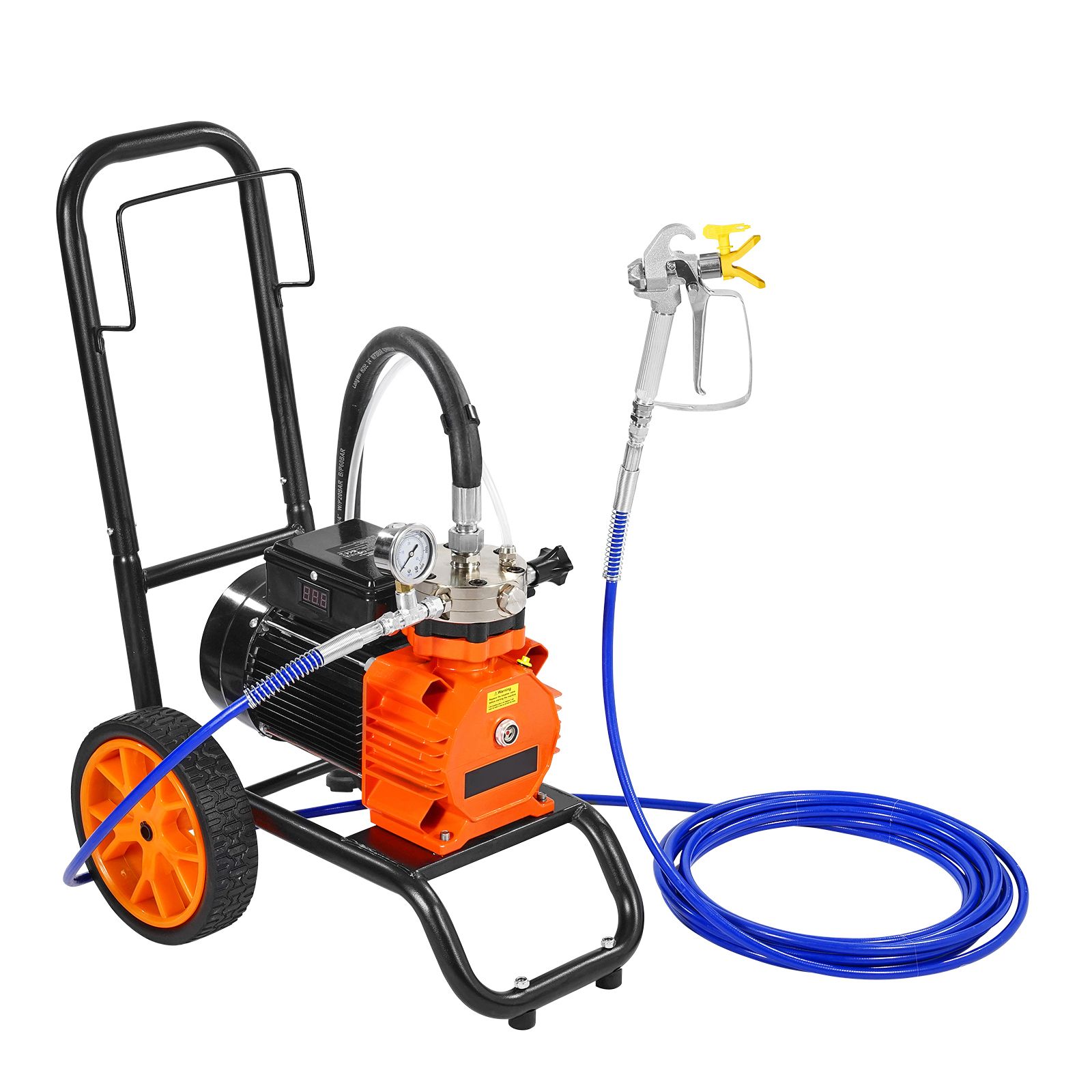 Airless-membran-farbspritzpistole, 1100 W, 2000 Psi Druck, Mit Verlängerung, Für Den Innen- Und Außenbereich.
