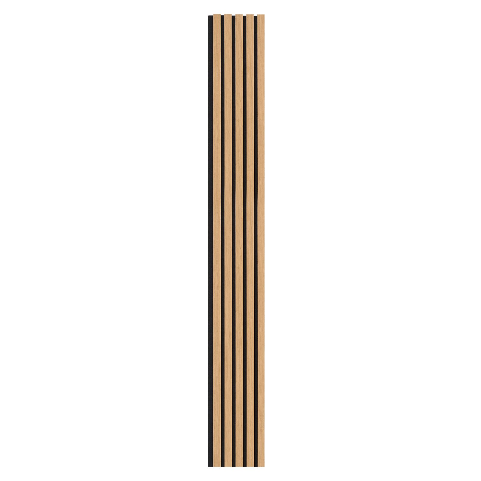Akustik-holzpaneele, 20 X 240 Cm, Dekorative Mdf-platte Für Moderne Wände, Schalldämmend, Helle Eiche