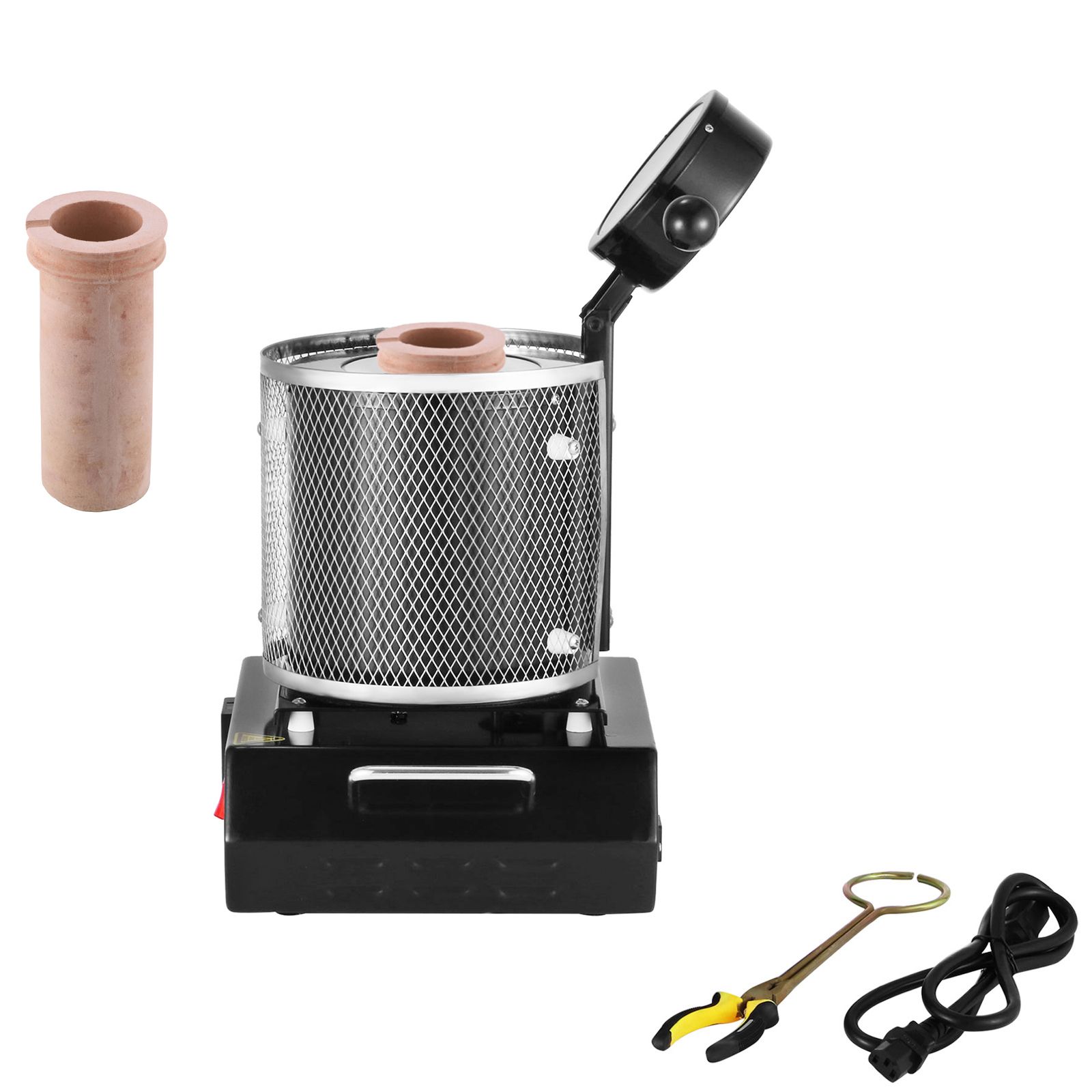 Elektrischer Goldschmelzer 1350w, 1150°c Max, Mit 1kg Keramiktiegel, Für Edelmetalle (gold, Silber, Aluminium)