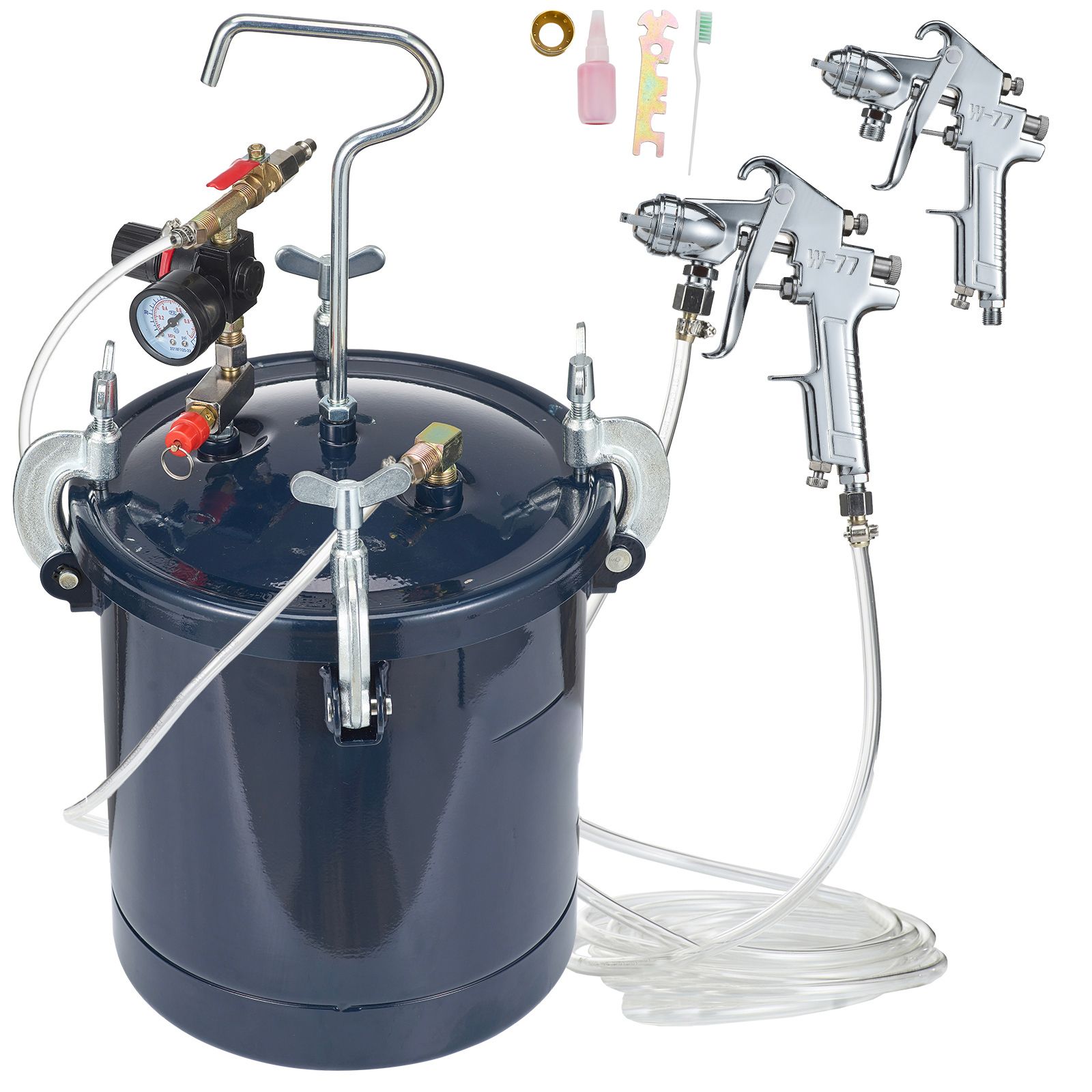 10-liter-drucklackierpistole, 2 Düsen (1,5 Mm/4 Mm), 60 Psi, Für Industrie-, Dekorations-, Bau- Und Fahrzeuglackierungen.
