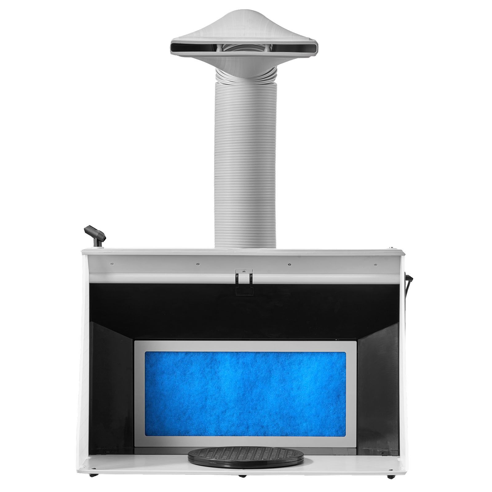 Tragbare Airbrush-lackierkabine, Zwei Ventilatoren, 545 X 475 X 370 Mm, Mit 3 Leds Und Abluftschlauch, Für Modellbau, Bastelarbeiten Und Backen.