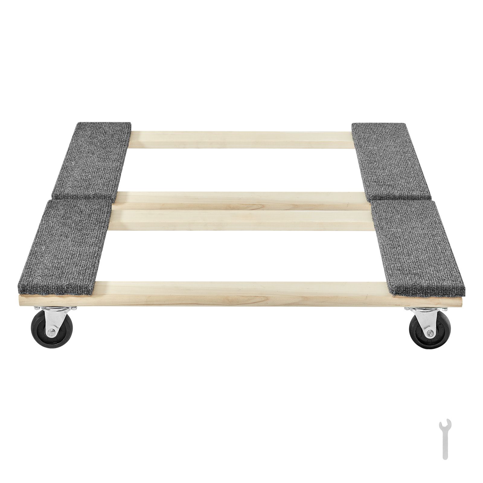 Möbeltransportwagen, Tragfähigkeit 1000 Lb, 2 Stück, 18" X 30", 8 Pp-lenkrollen, 3", Robustes Hartholz, Zum Transport Schwerer Möbel.