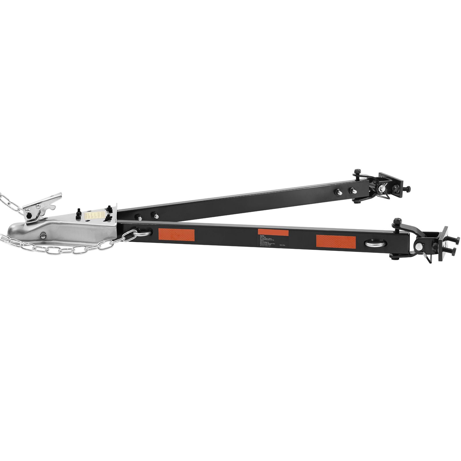 Universelle Anhängerkupplung, Tragfähigkeit 2500 Kg, Pulverbeschichteter Legierter Stahl, Stoßstangenmontage, 5 Cm Kupplung, 100 Cm Öffnung, Für Wohnwagen, Pkw, Anhänger.