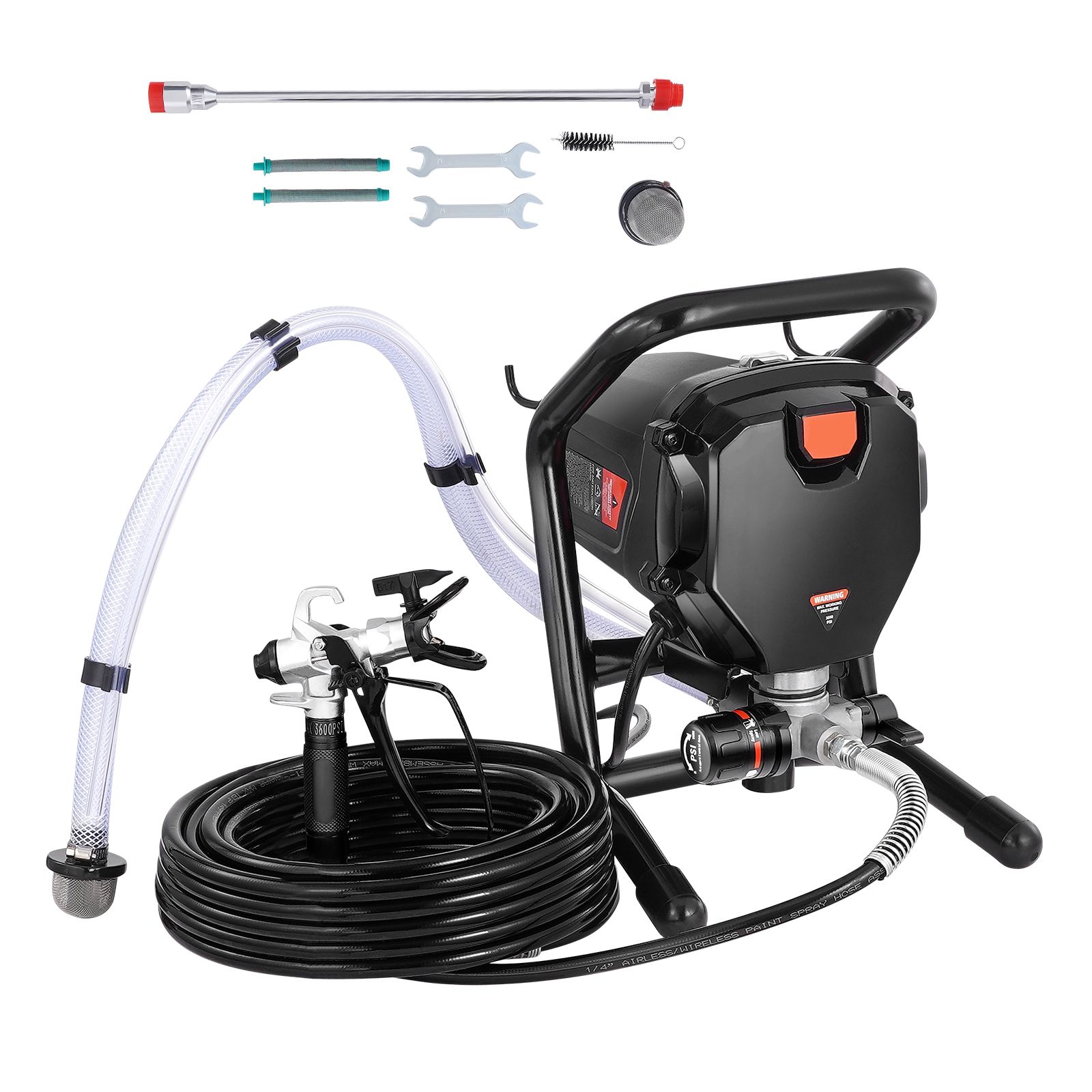 750-w-airless-farbspritzgerät, 3000 Psi, Feines Und Gleichmäßiges Finish, Für Den Innen- Und Außenbereich, Möbel Und Zäune