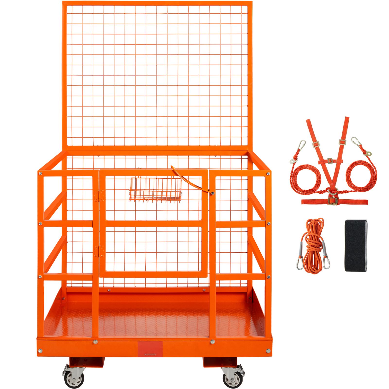 Sichere Arbeitsplattform 109x114,3 Cm 635 Kg Mit Rädern Für Gabelstapler