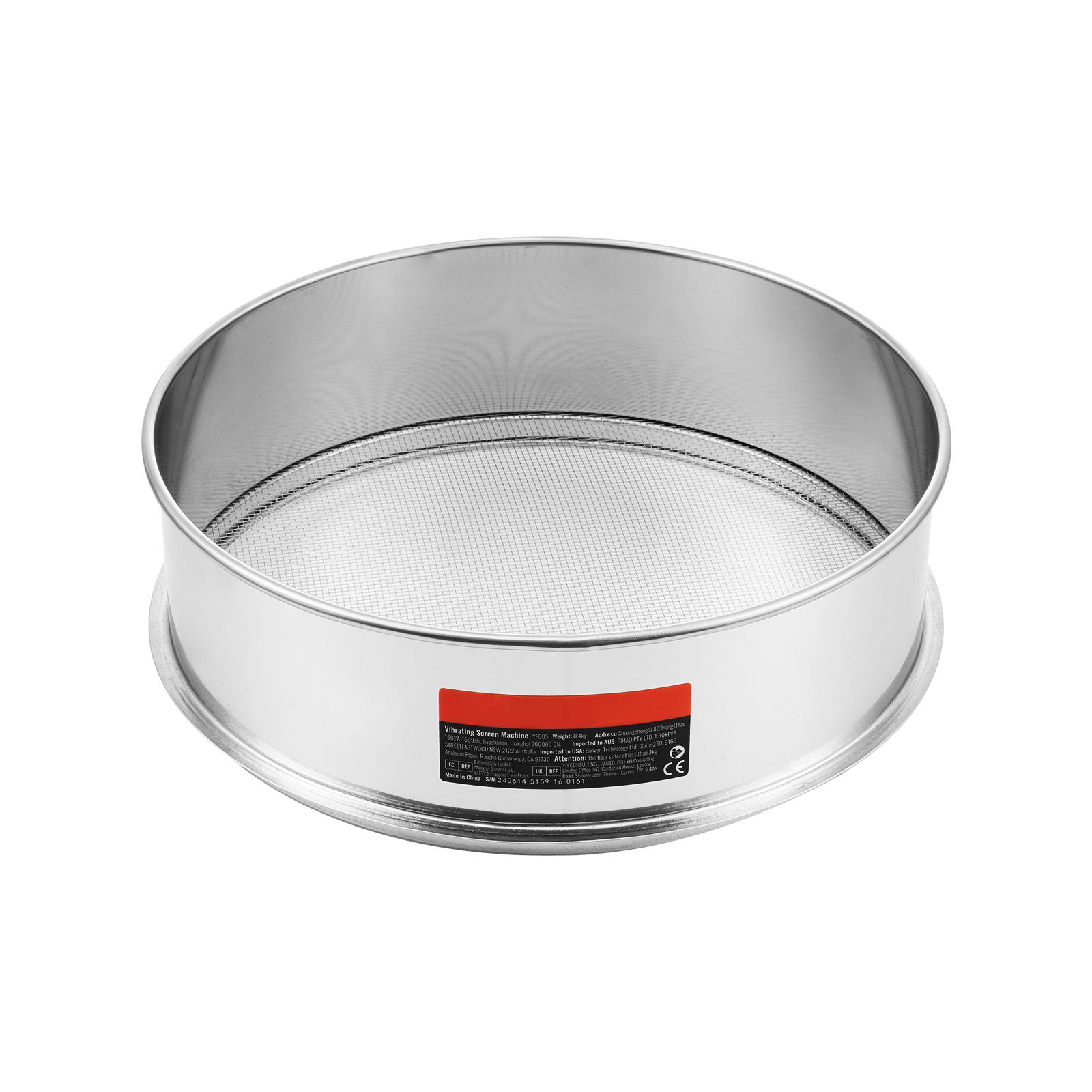 Feines Mehlsieb, 10 Mesh, Filter Aus Lebensmittelechtem Edelstahl 304, Ø 12,6 Cm, 5 Maschenweiten Für Reis, Mehl, Mungbohnen, Perlen