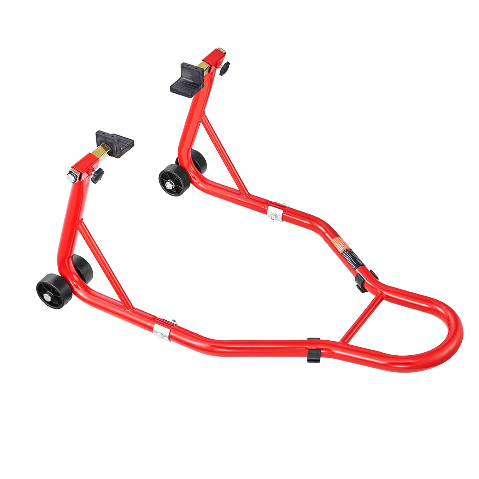 Hinterrad-motorradständer, Tragkraft 385 Kg, Verstellbarer U+l-rahmen, Passend Für Suzuki, Yamaha, Honda Und Kawasaki, Rot
