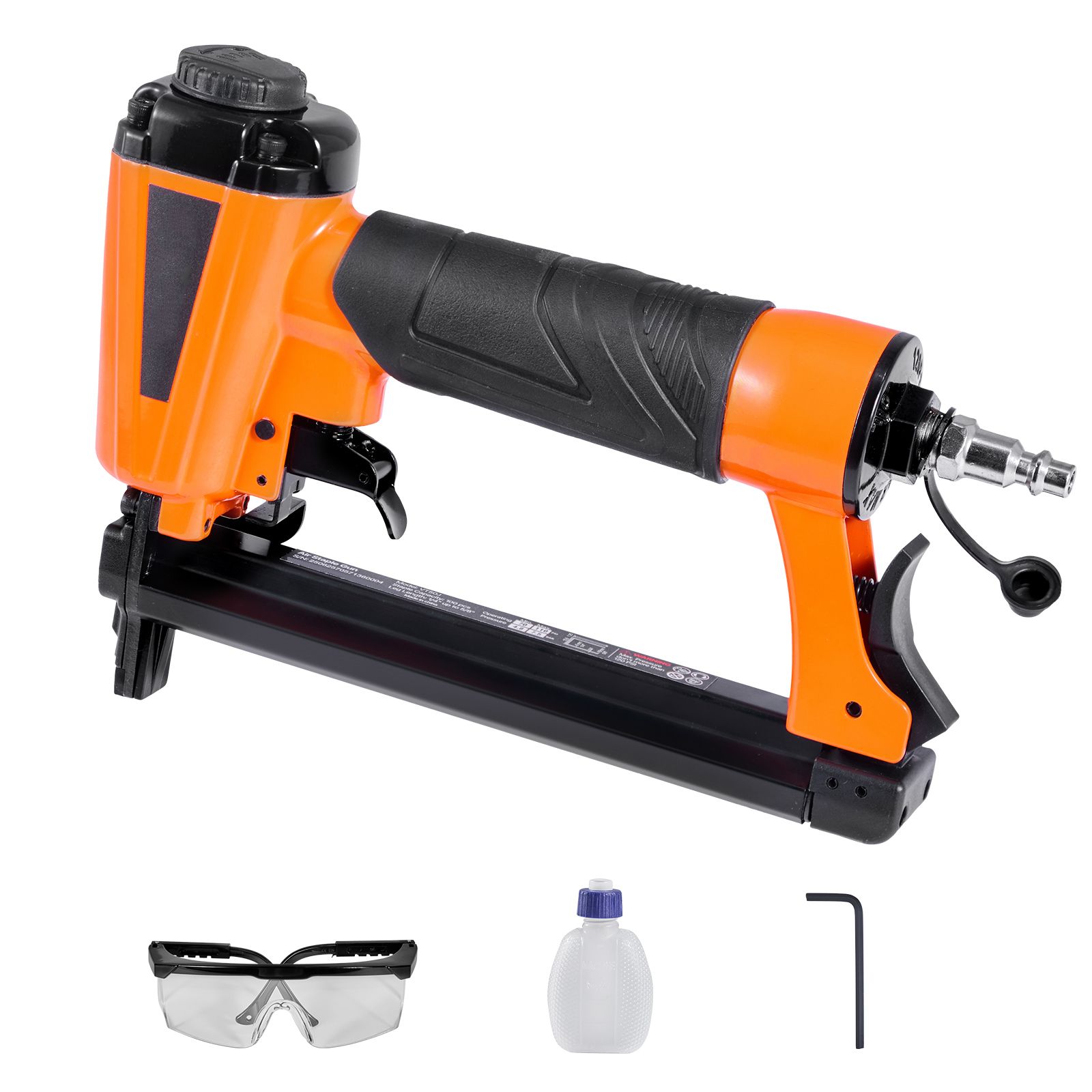 T50 Drucklufttacker, 20 Gauge, Für 10,8 Mm Kronenklammern, 4-16 Mm Länge, 70-110 Psi Druck, Ideal Für Holzbearbeitung, Polsterarbeiten, Textilien Und Heimwerkerprojekte.