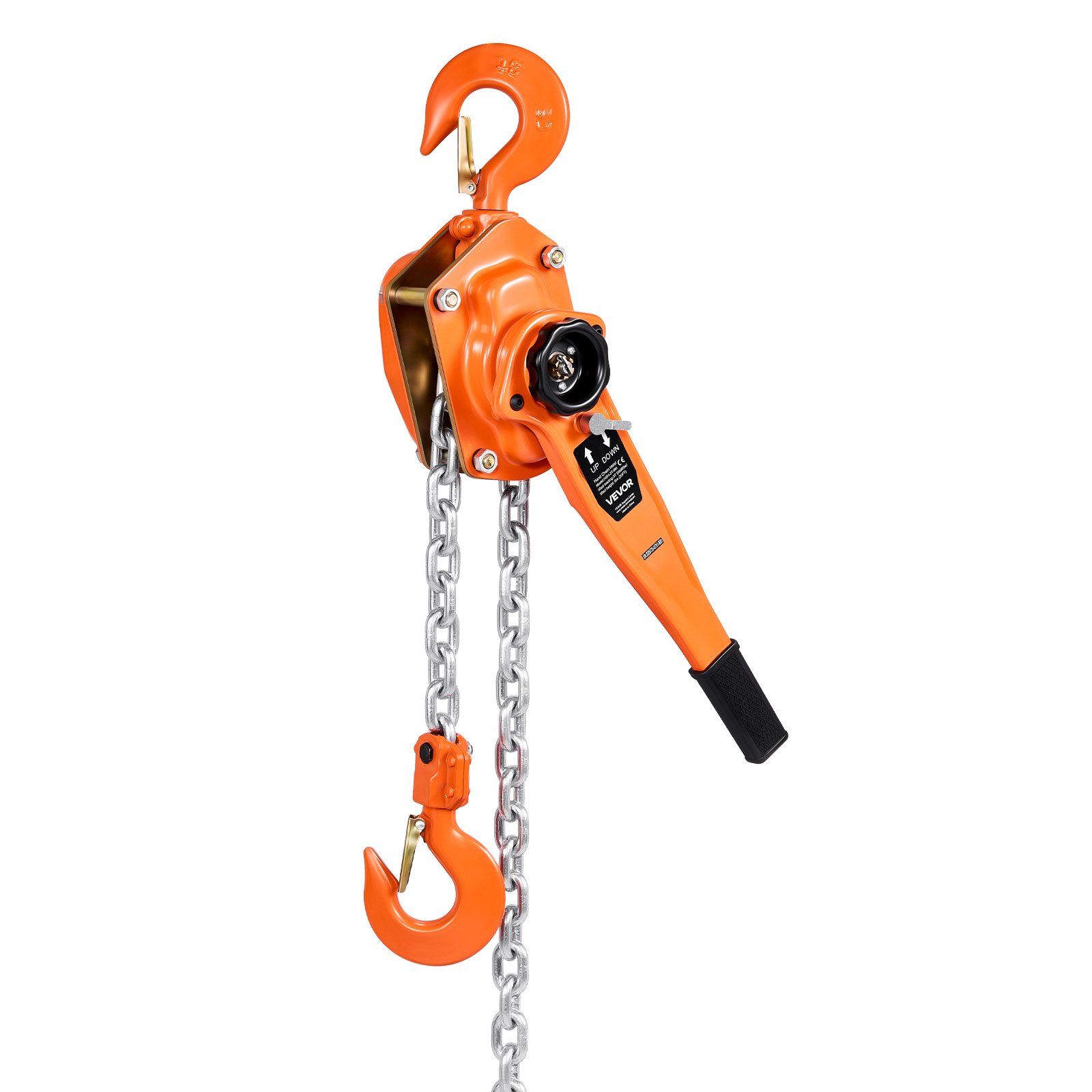 3-tonnen-handkettenzug, Tragfähigkeit 3000 Kg, Hubhöhe 3 M, Kette Aus G80-legierungsstahl, Mechanische Doppelratschenbremse, Um 360° Drehbare Haken, Für Den Einsatz In Lagerhallen Und Auf Baustellen.
