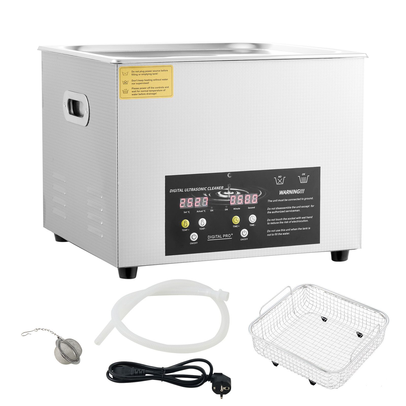 Professioneller Ultraschallreiniger (15 L) Mit 600-w-heizelement Und Timer
