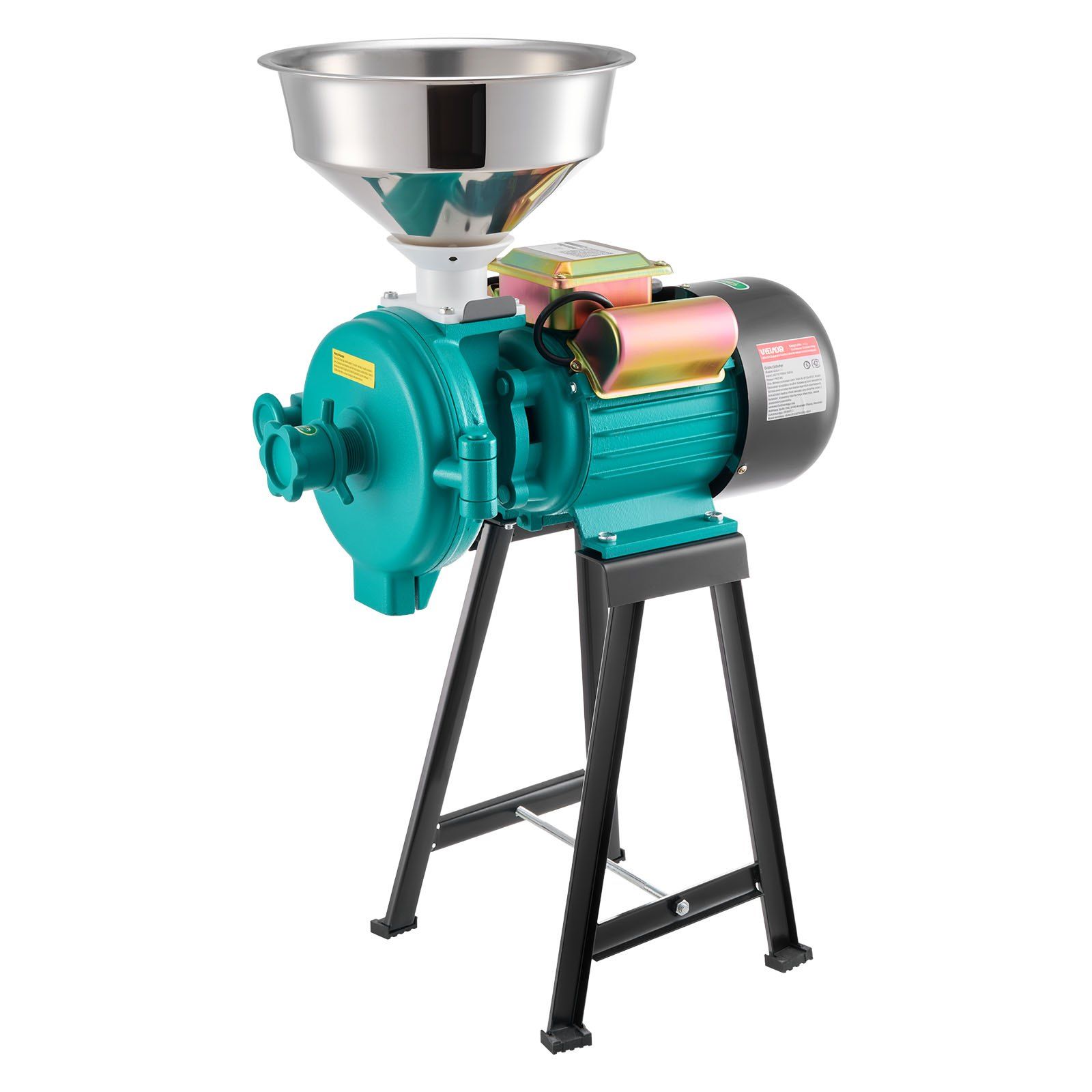 Elektrische Getreidemühle, 50 Kg/h, Gewerbliche Gewürzmühle 2200w, Gusseisen, Mit Rutschfesten Füßen, Für Trockene Körner, Gewürze, Getreide, Kaffee, Mais Und Pfeffer.