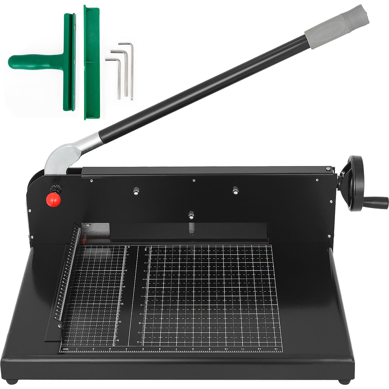 A4-papierschneider Mit Schneidemechanismus, 30 Cm, Massiv, Manuell, Mit Druckknopf Und Sicherheitsverriegelung, Für Büro Und Zuhause.