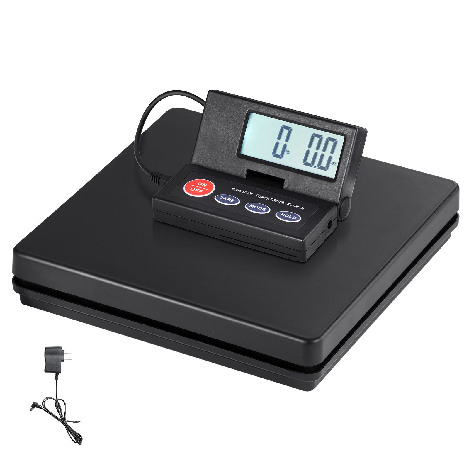 Digitale Paketwaage 49,9 Kg, 2 G Genauigkeit, Lcd-bildschirm, Ac/dc-netzteil, Für Den Postgebrauch.