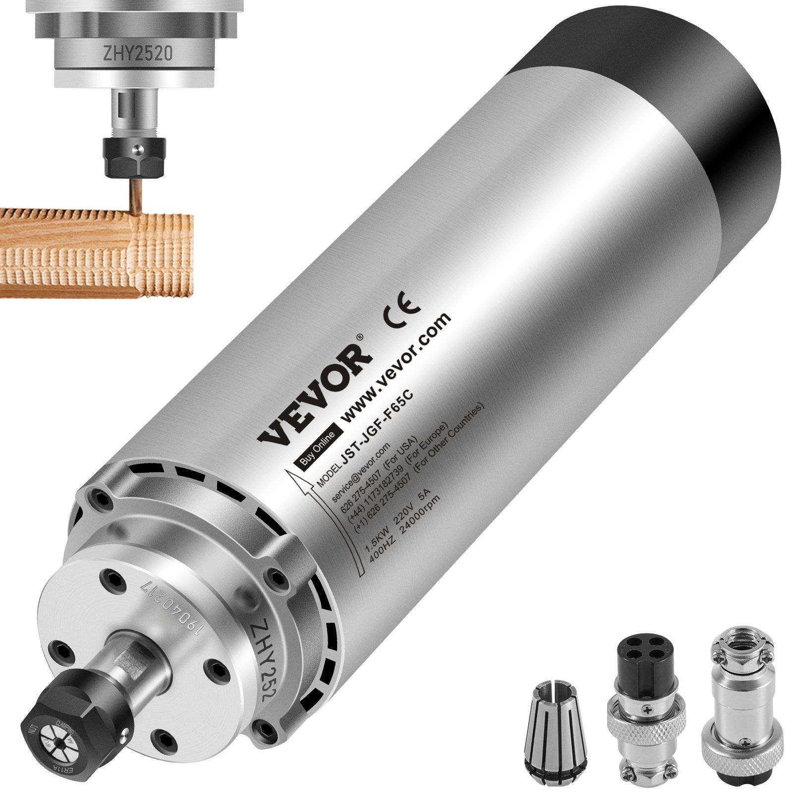 1,5 Kw 220v Luftgekühlter Spindelmotor Für Cnc-fräs- Und Graviermaschinen