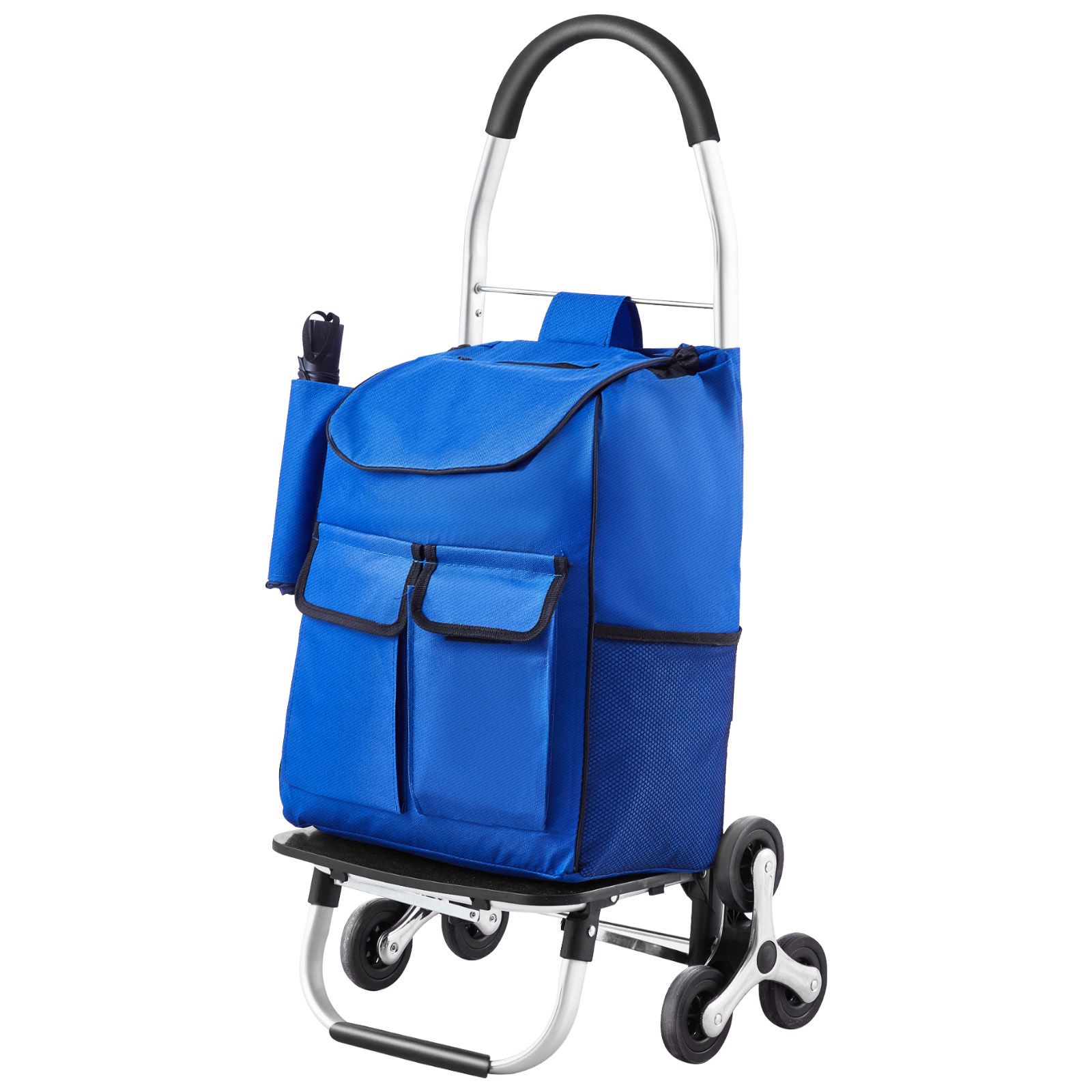 Faltbarer Einkaufswagen Mit 36 Litern Volumen, 6 Räder Zum Treppensteigen, Tasche Aus Oxford-canvas, Ideal Zum Einkaufen, Wäsche Waschen Und Transportieren.