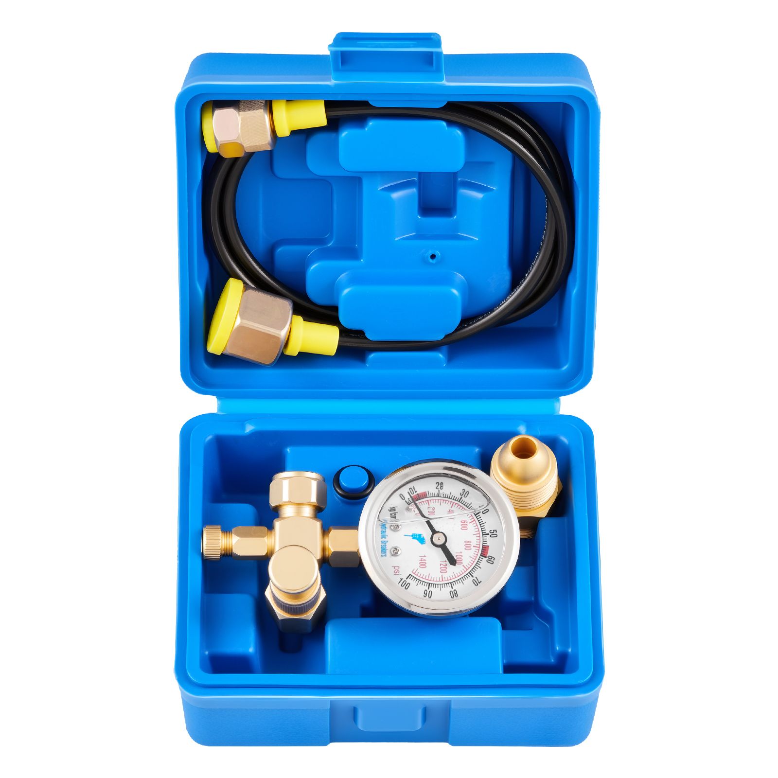 Nachfüllset Für Nitro-hydraulikspeicher, 0-100 Bar, Mit Manometer, Schlauch, Ventilkörper Und Cga580-adapter Für Baumaschinen.