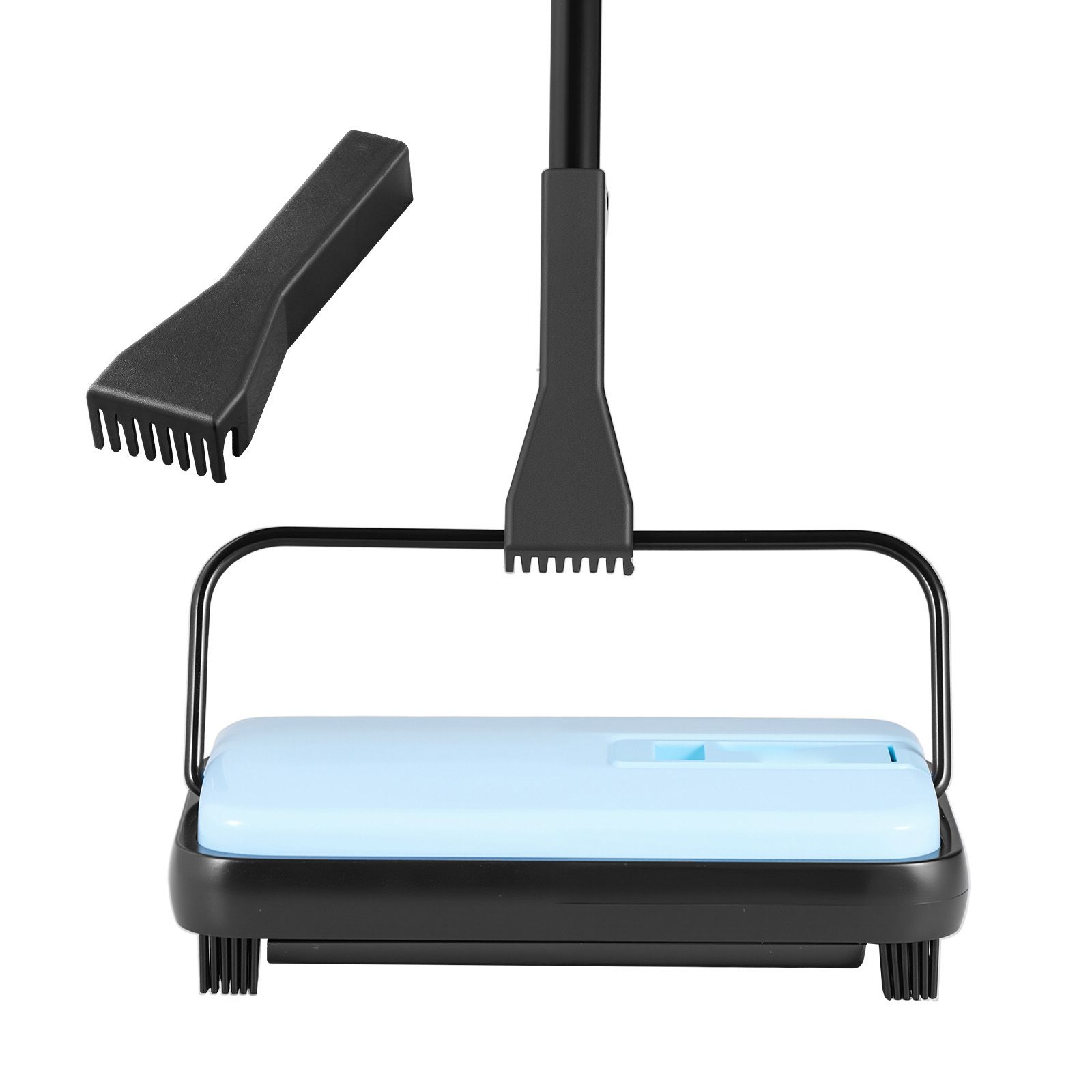 Manueller Fransenmopp, 300 Ml Fassungsvermögen, 17 Cm Reinigungsbreite, Ideal Für Teppiche, Läufer Und Tierhaare, Blau.