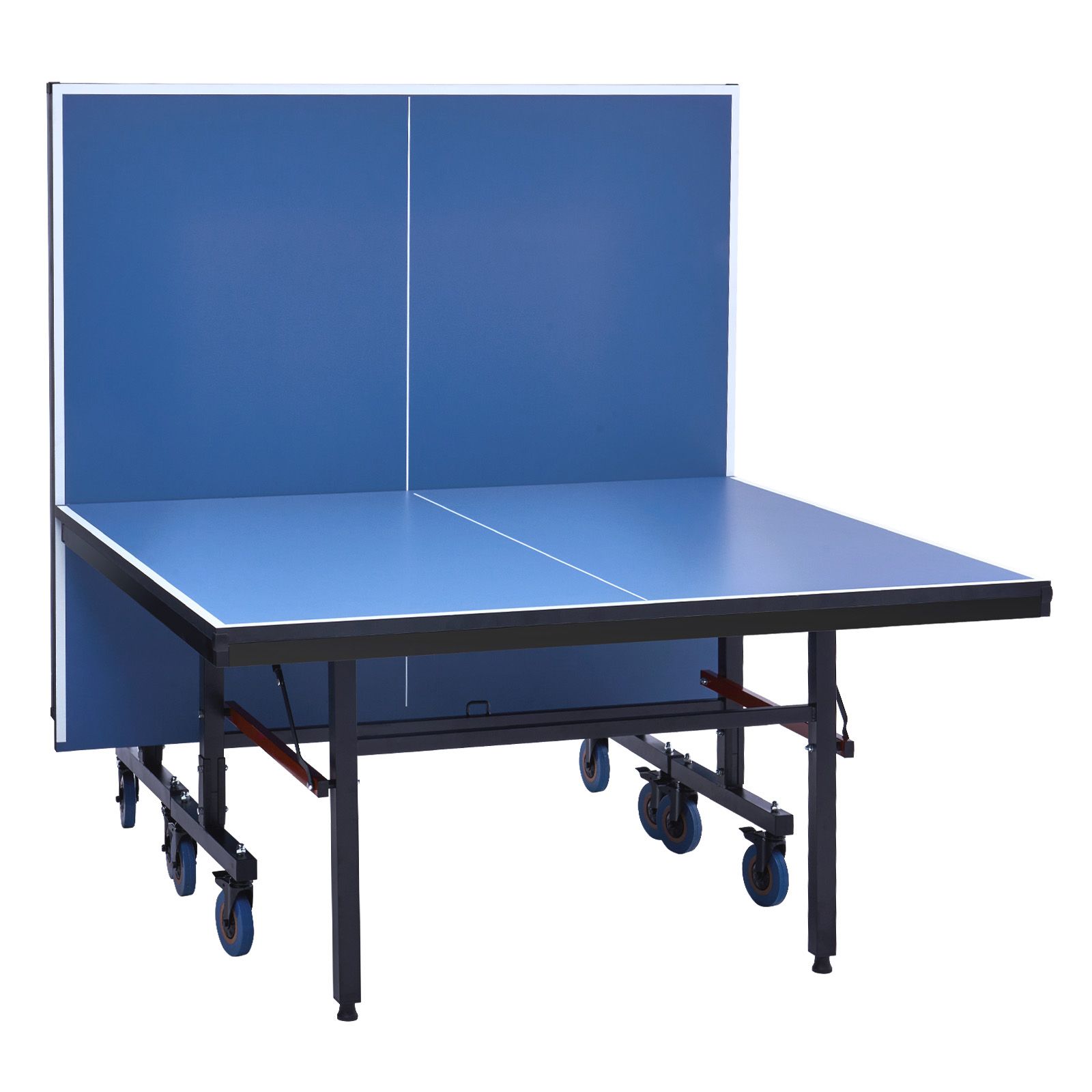 Professionelle, Klappbare Tischtennisplatte Mit Feststellbaren Rollen, 25 Mm Mdf-tischplatte, Schnellbefestigungsnetz Und Einfacher Montage In 10 Minuten.