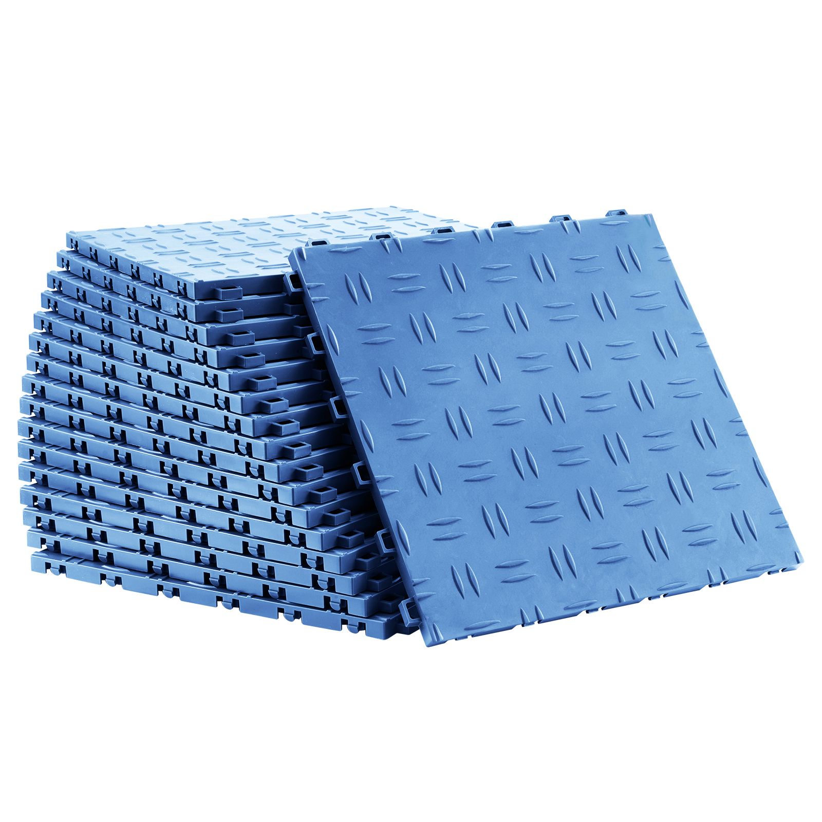 Verbund-garagenfliesen, 30 X 30 Cm, 50er-packung, Beidseitig Rutschfest Beschichtet, Blau