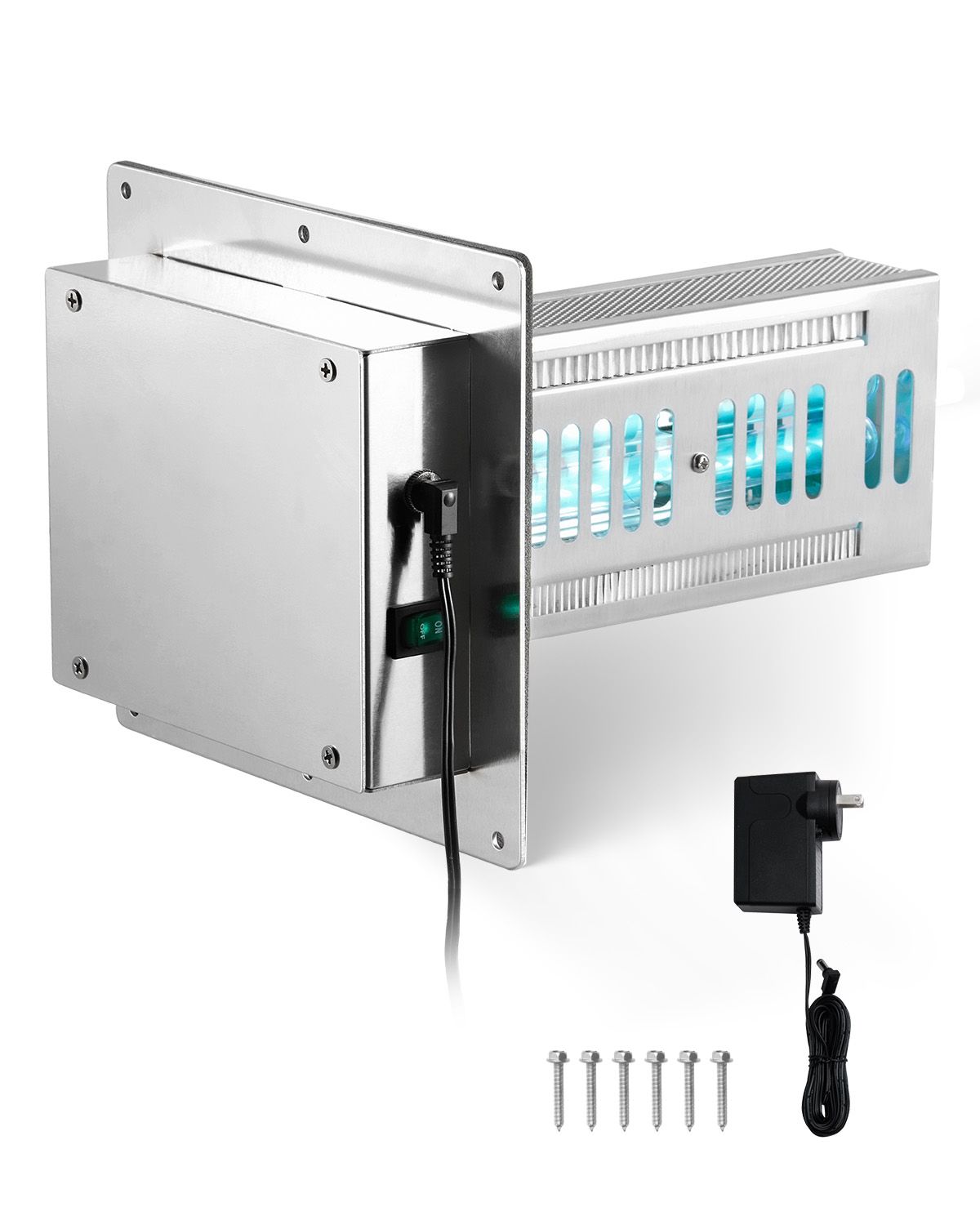 18w 9-zoll-hvac-luftreiniger, Einbauleuchte Für Klimaanlagen, Mit 2 Glühbirnen, Pco-technologie, Netzkabel Im Lieferumfang Enthalten.